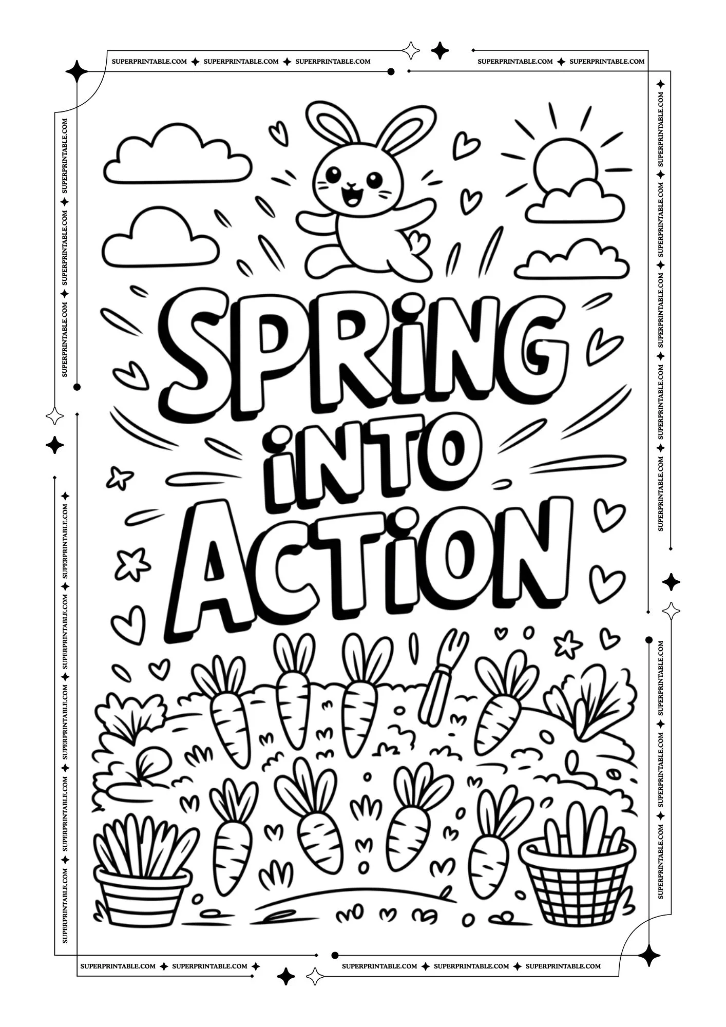Hello March Coloring Pages For Adults 4