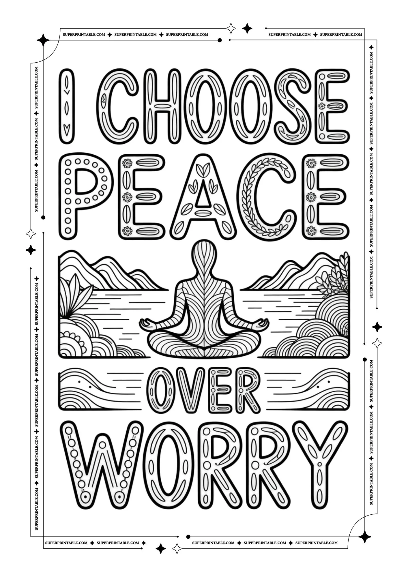 Hello March Coloring Pages For Adults 5