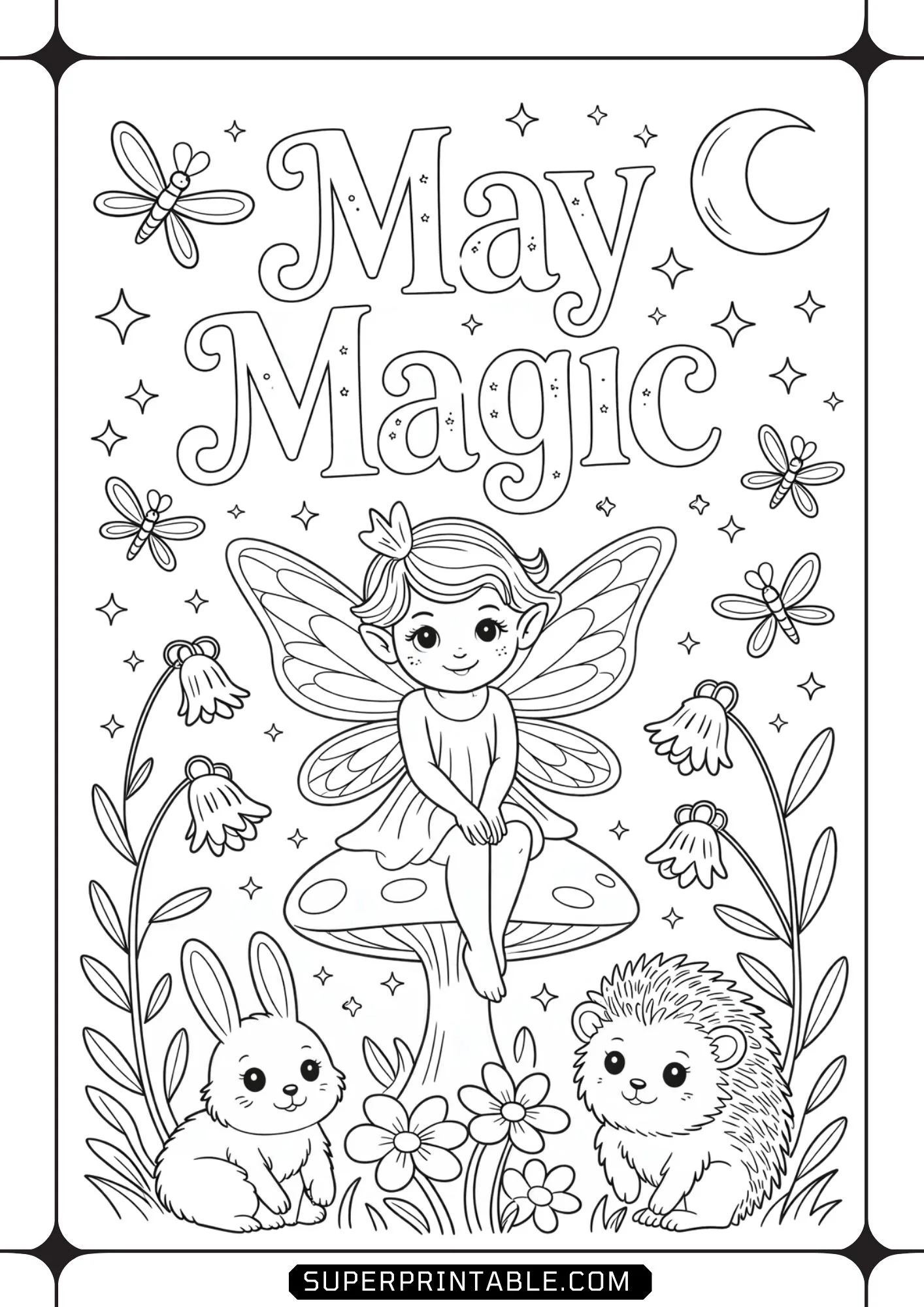 Hello May Coloring Pages 1