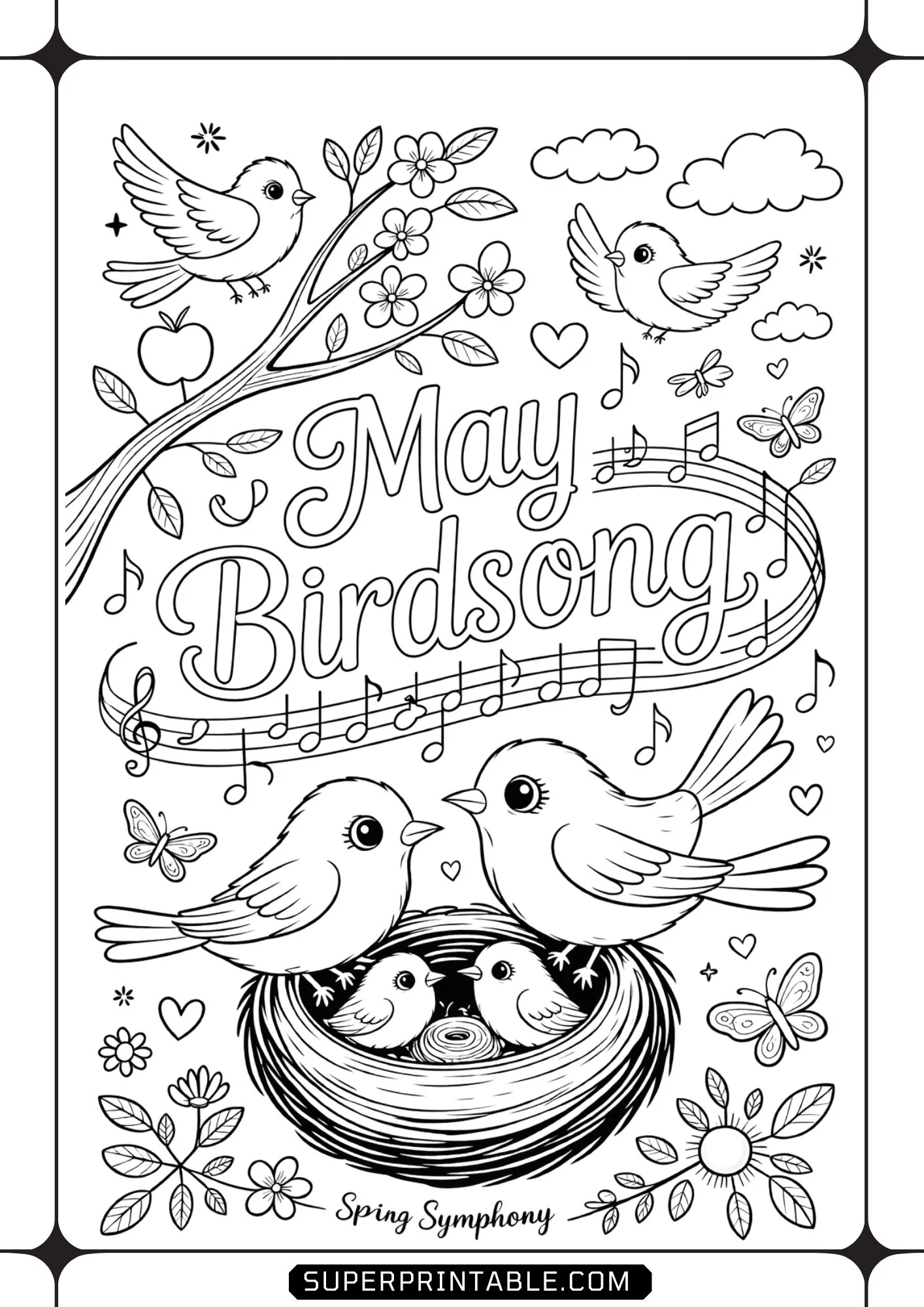Hello May Coloring Pages 4