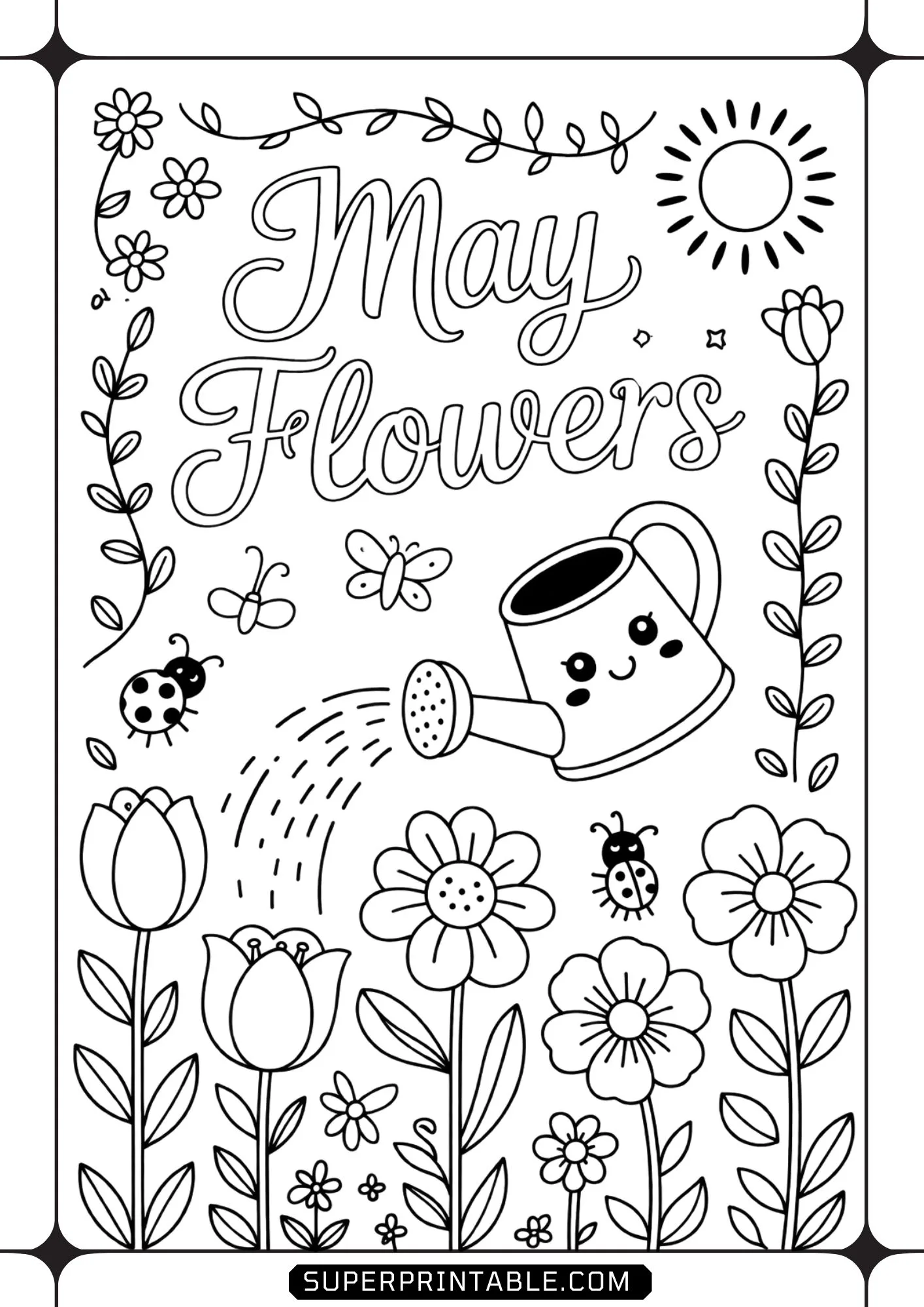 Hello May Coloring Pages 5