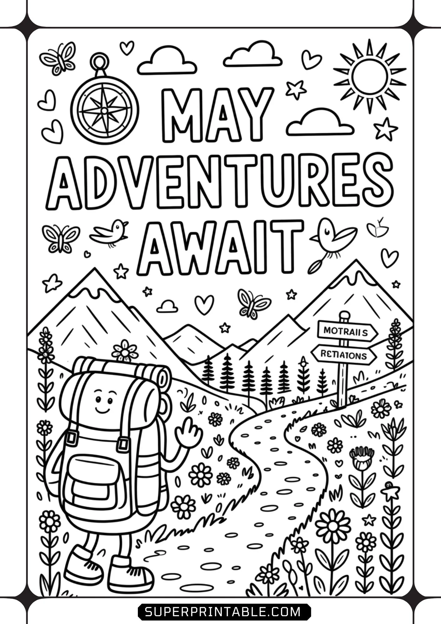 Hello May Coloring Pages 9