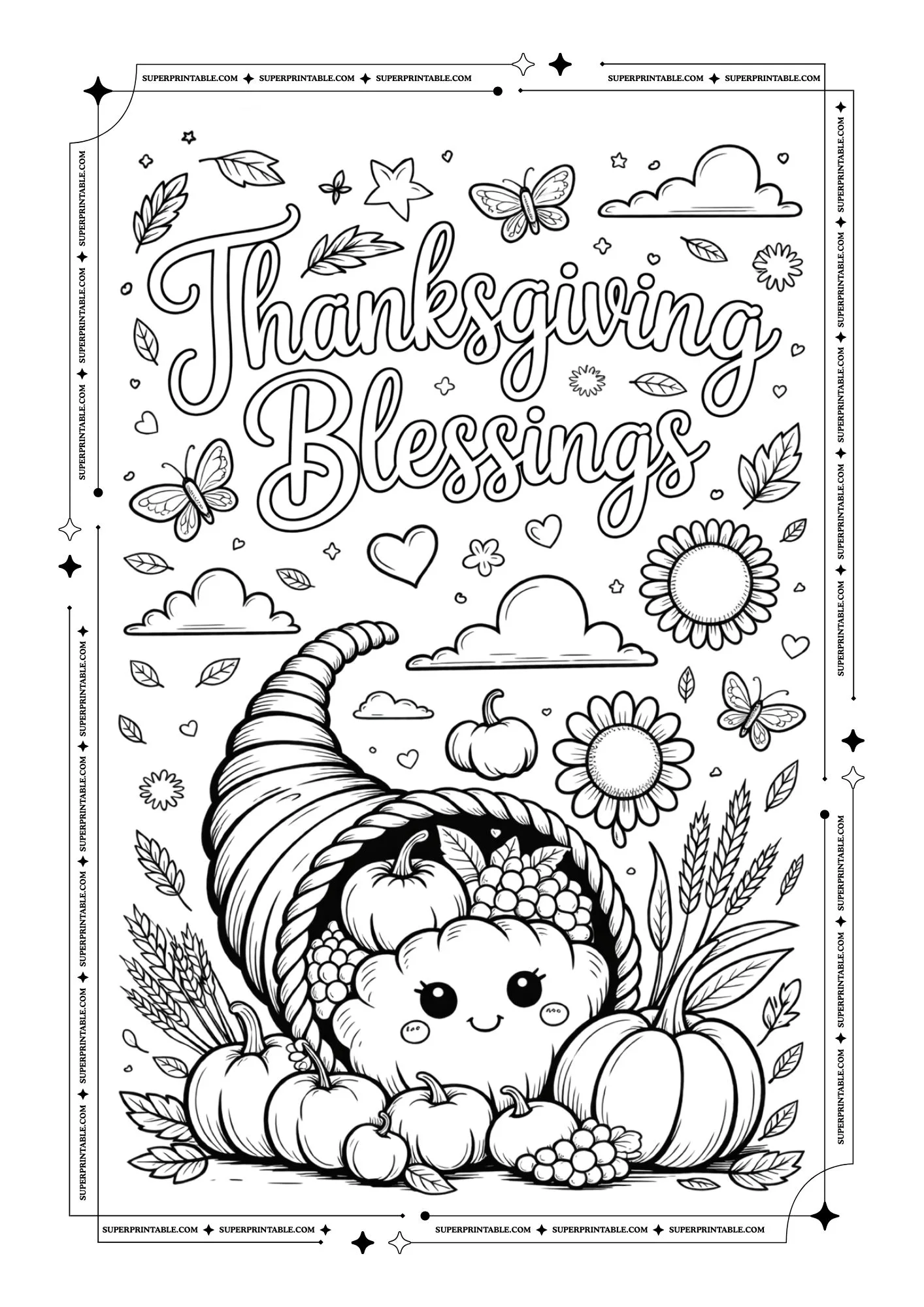 Hello November Coloring Pages 1