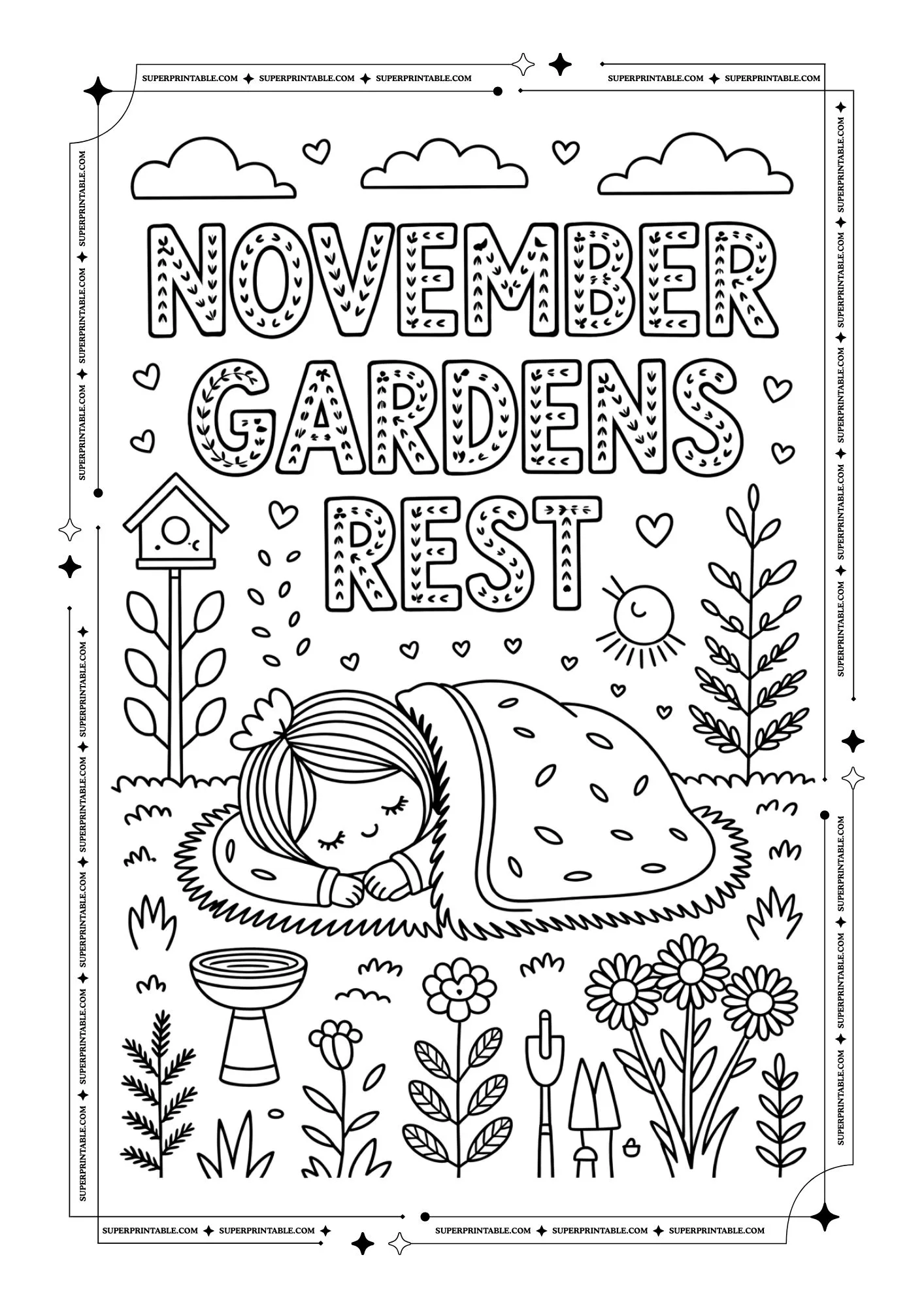 Hello November Coloring Pages 2