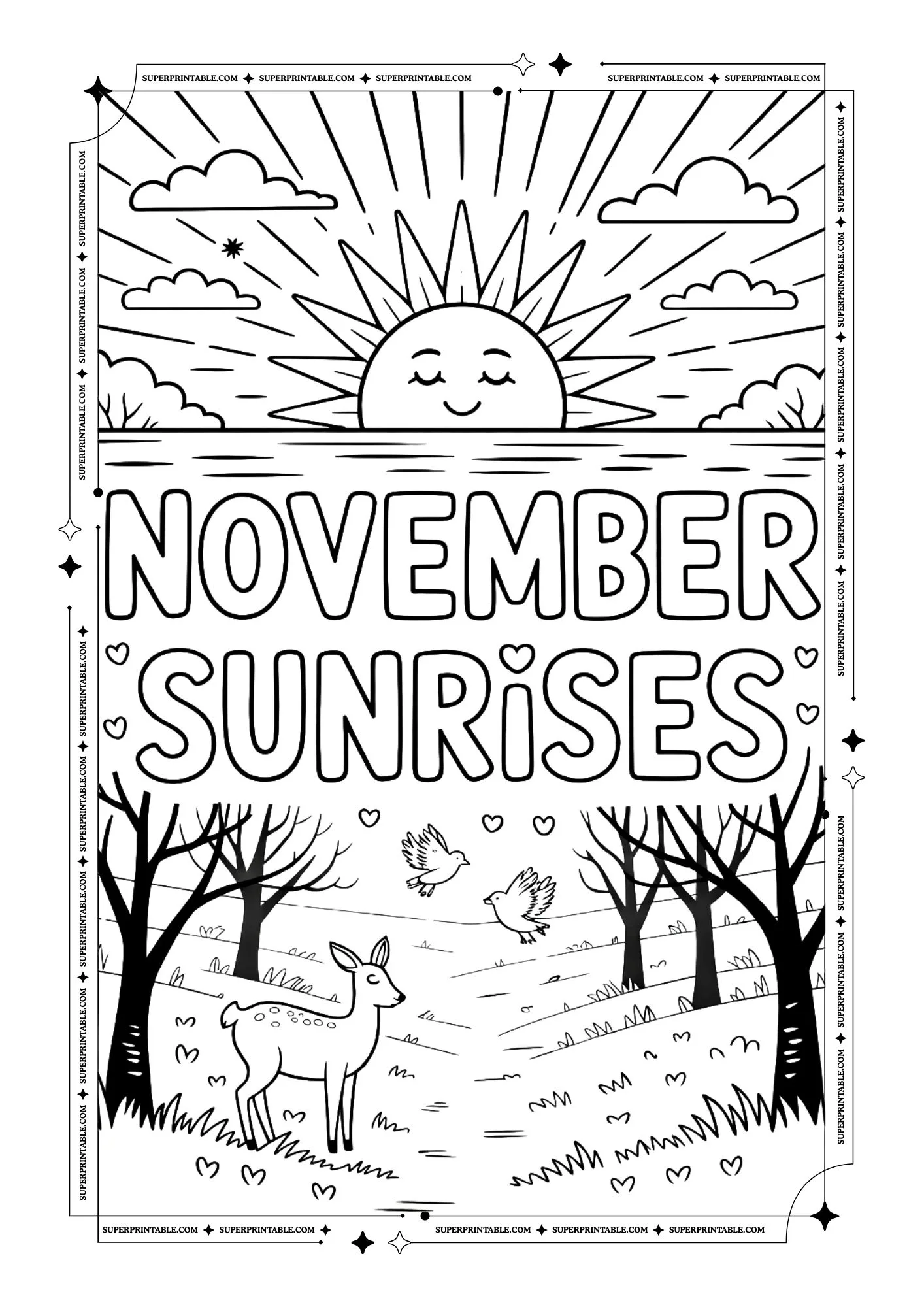 Hello November Coloring Pages 3