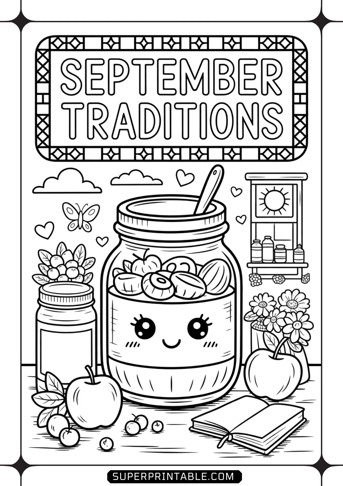 Hello September Coloring Pages 5