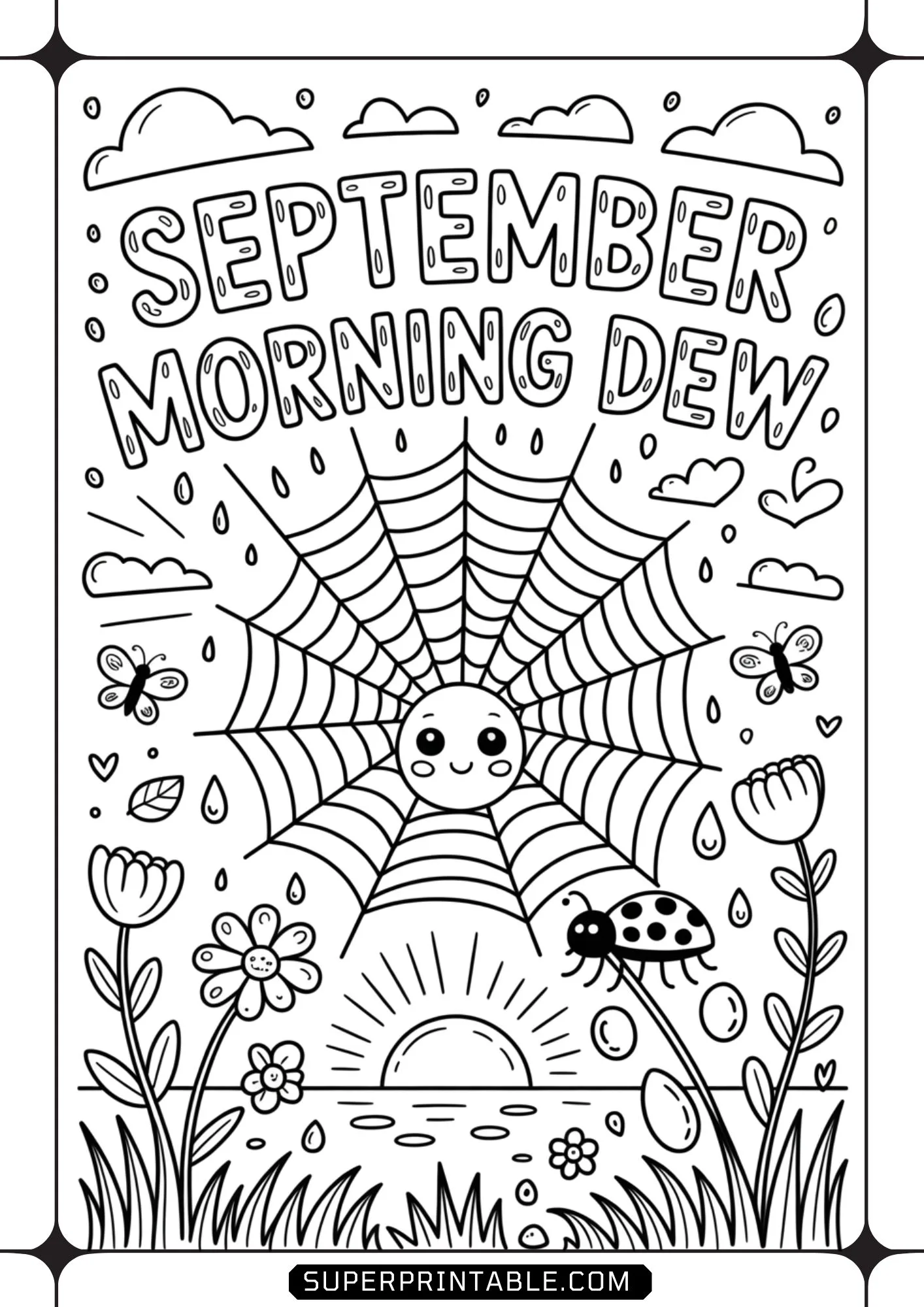 Hello September Coloring Pages 8
