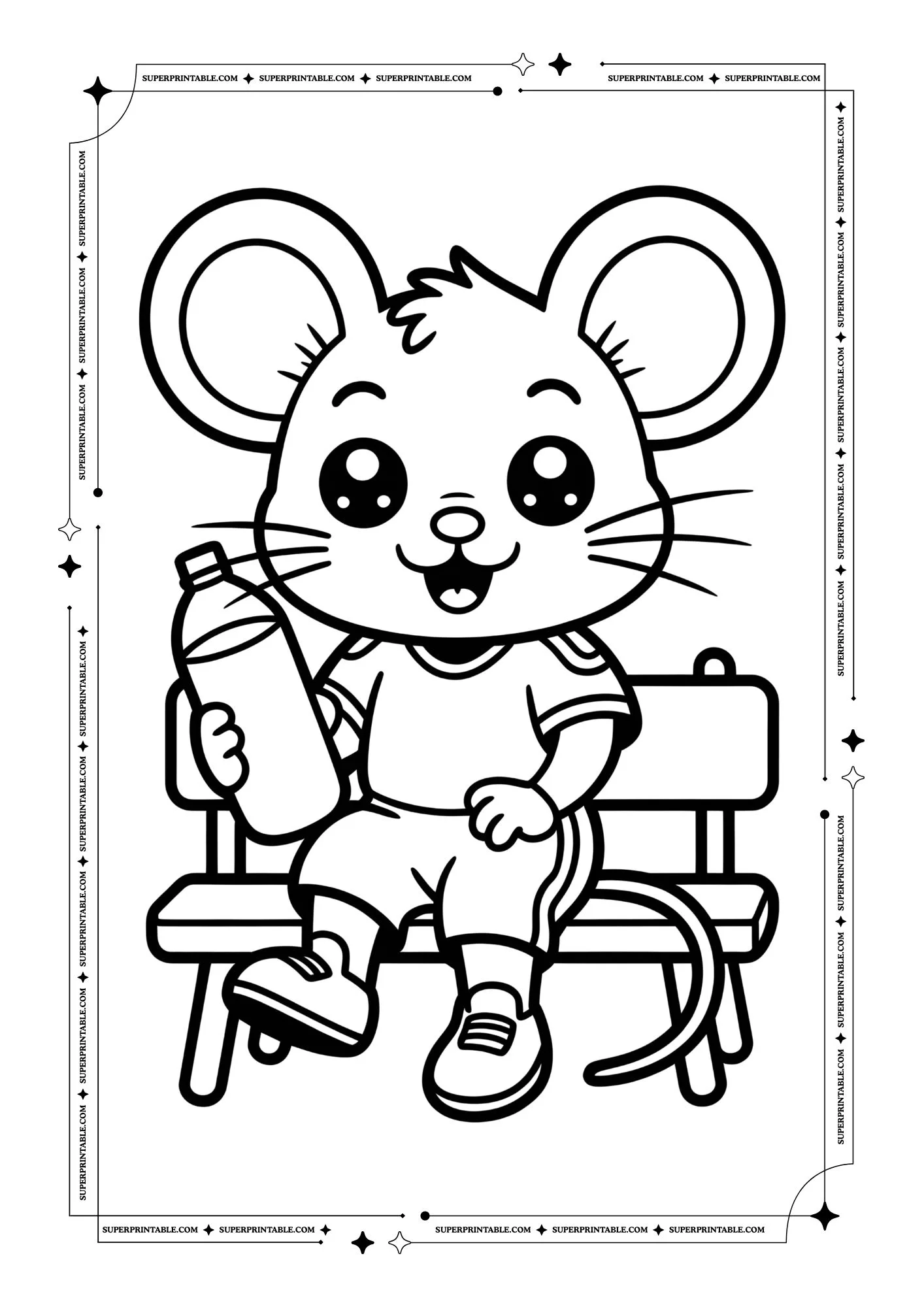 Kawaii Football Coloring Pages For Toddlers 3