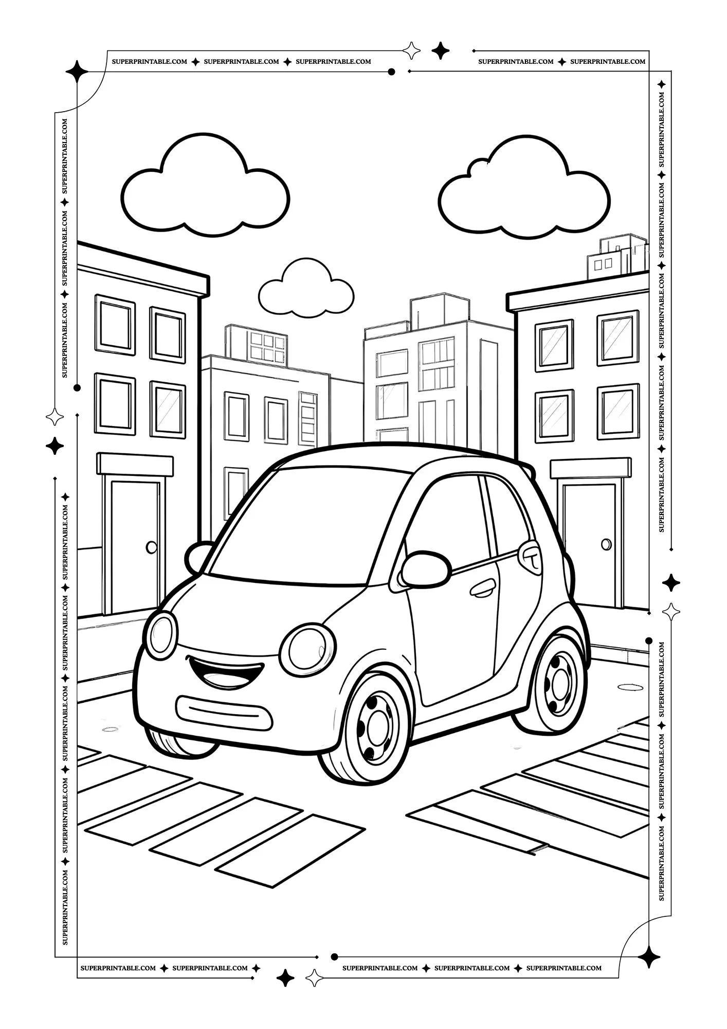 Kids Cars Coloring Pages 17