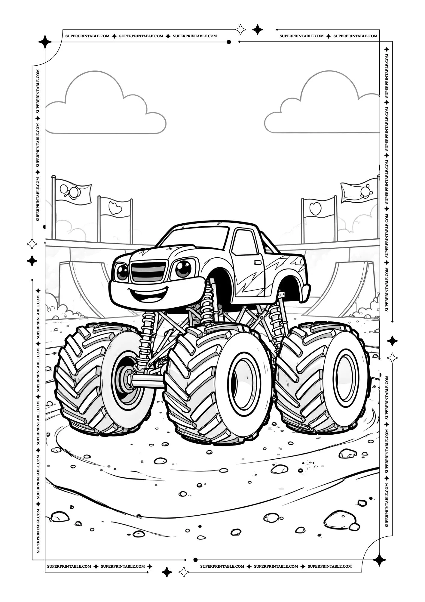 Kids Cars Coloring Pages 3