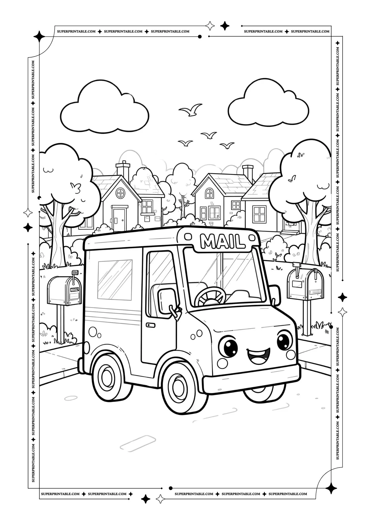 Kids Cars Coloring Pages 4