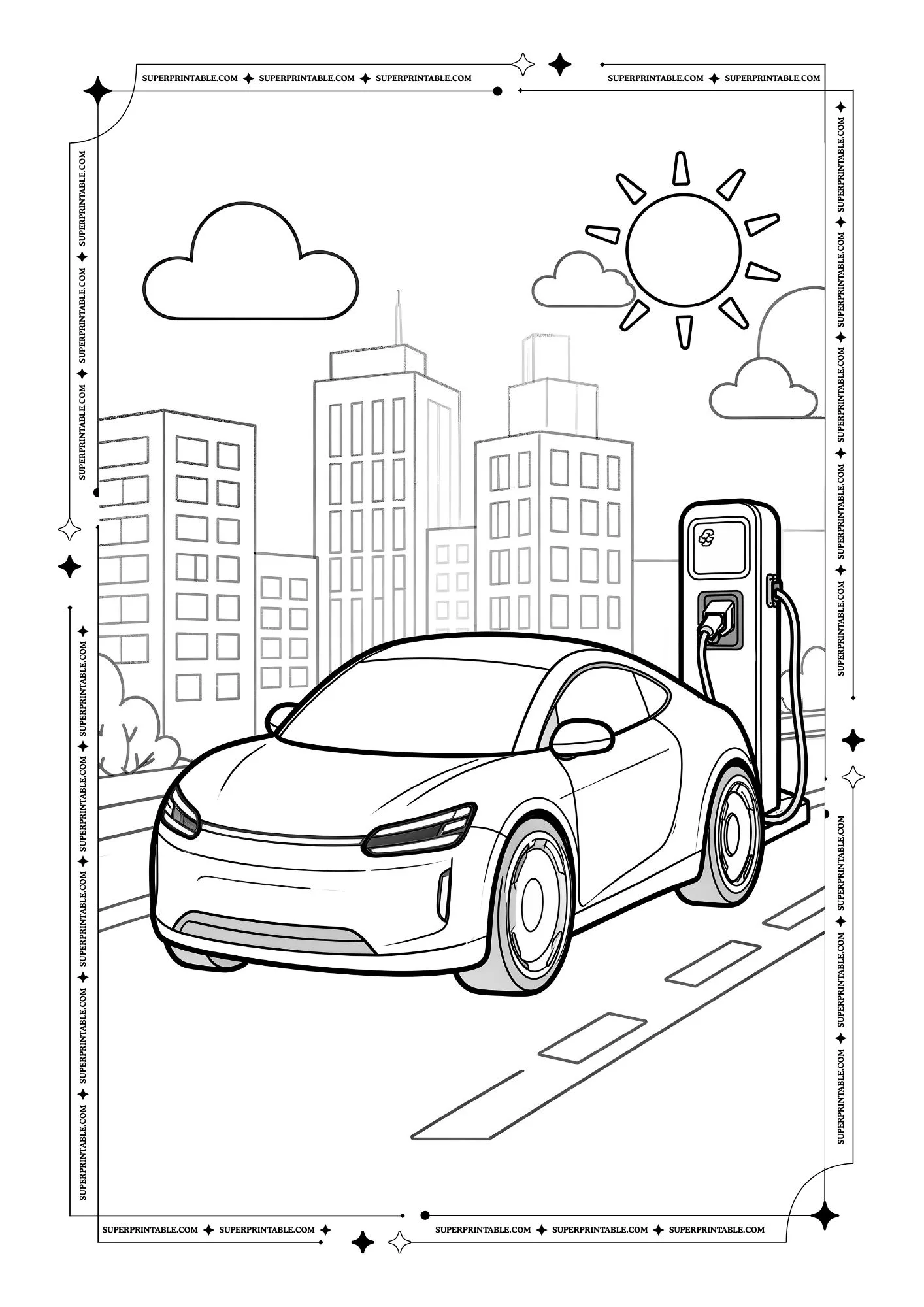 Kids Cars Coloring Pages 6