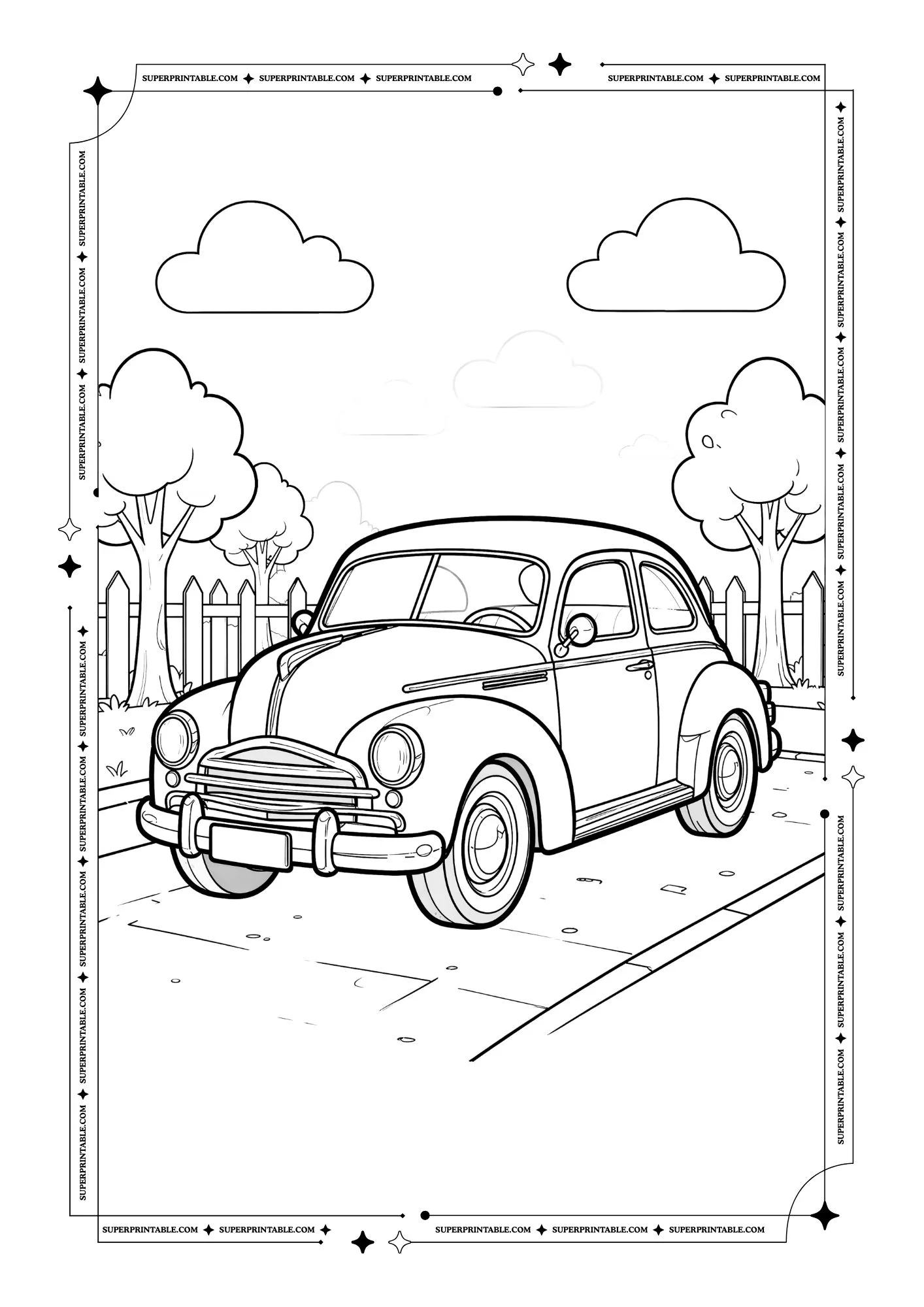 Kids Cars Coloring Pages 8