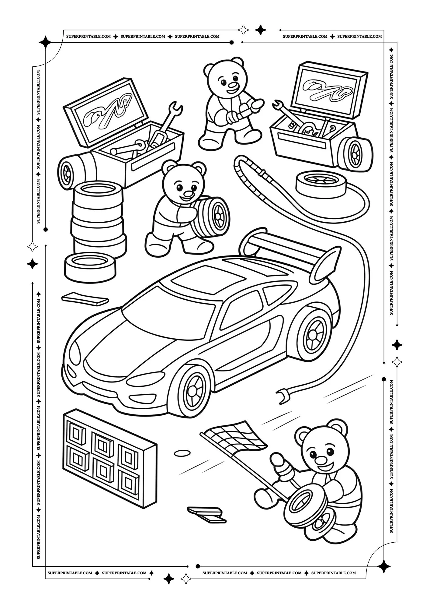 Kids Toy Coloring Pages 1