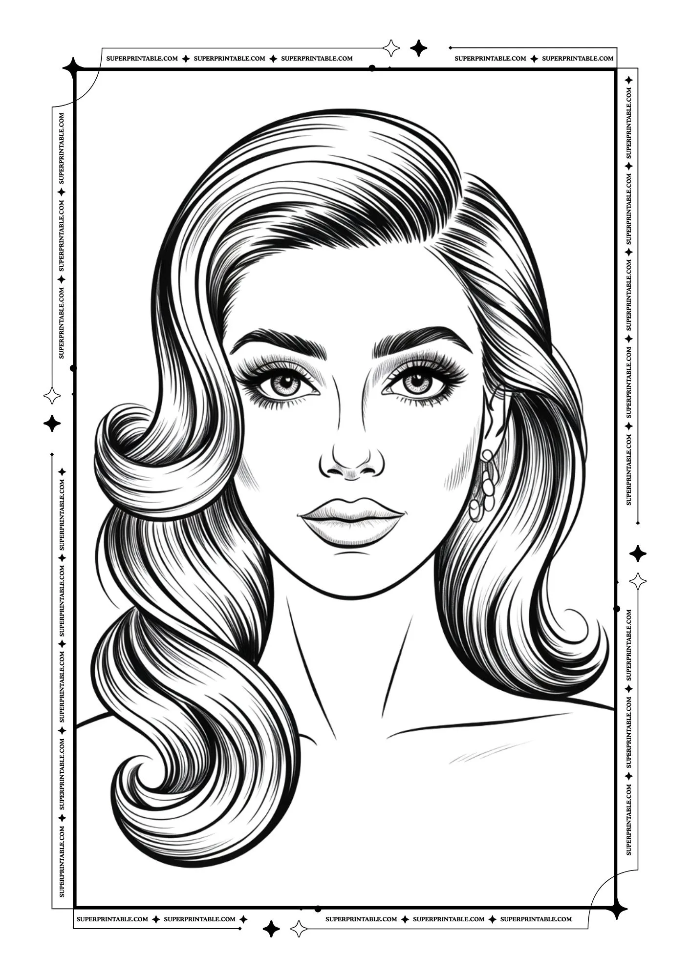 Make Up Coloring Pages 1