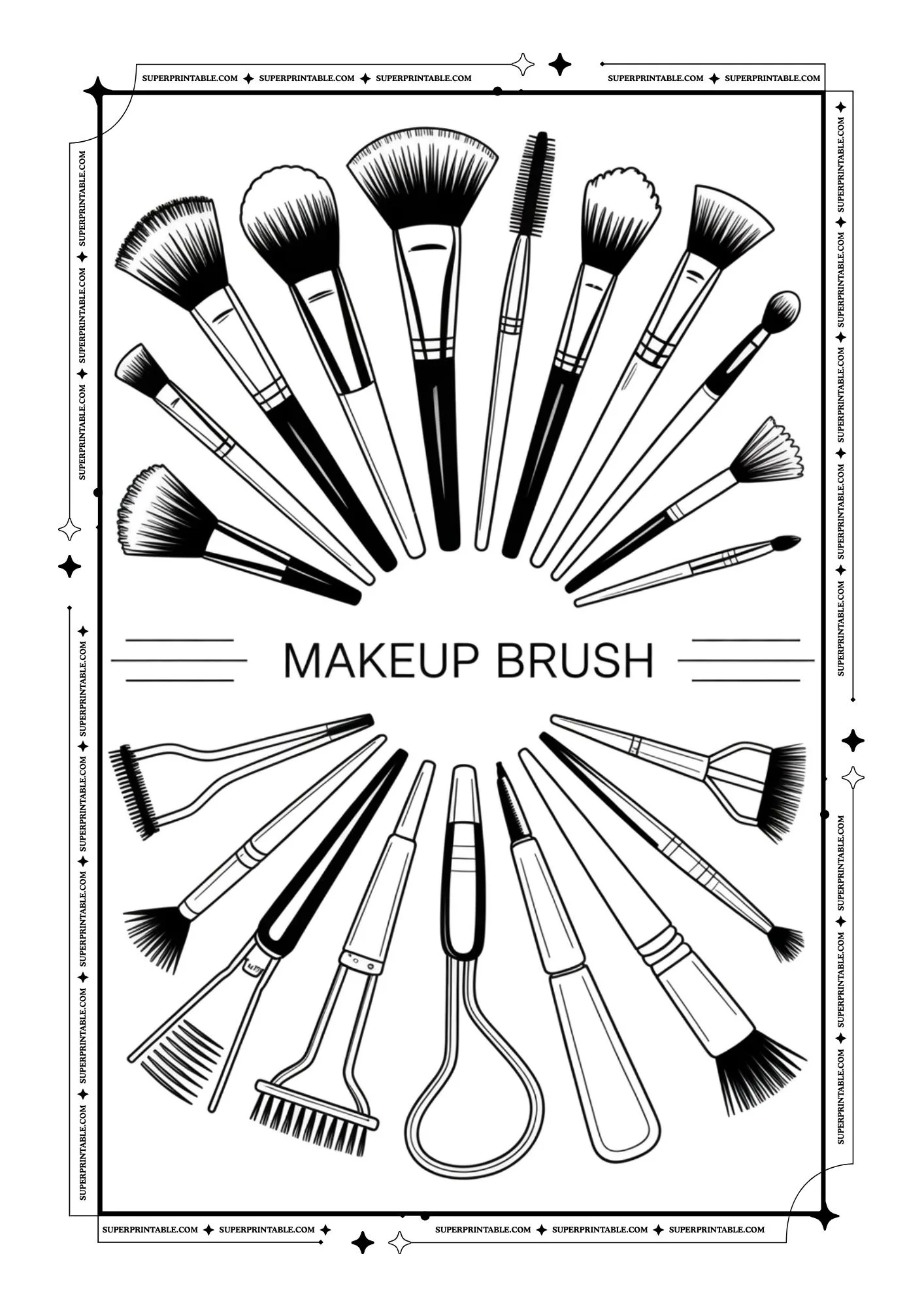 Make Up Coloring Pages 3