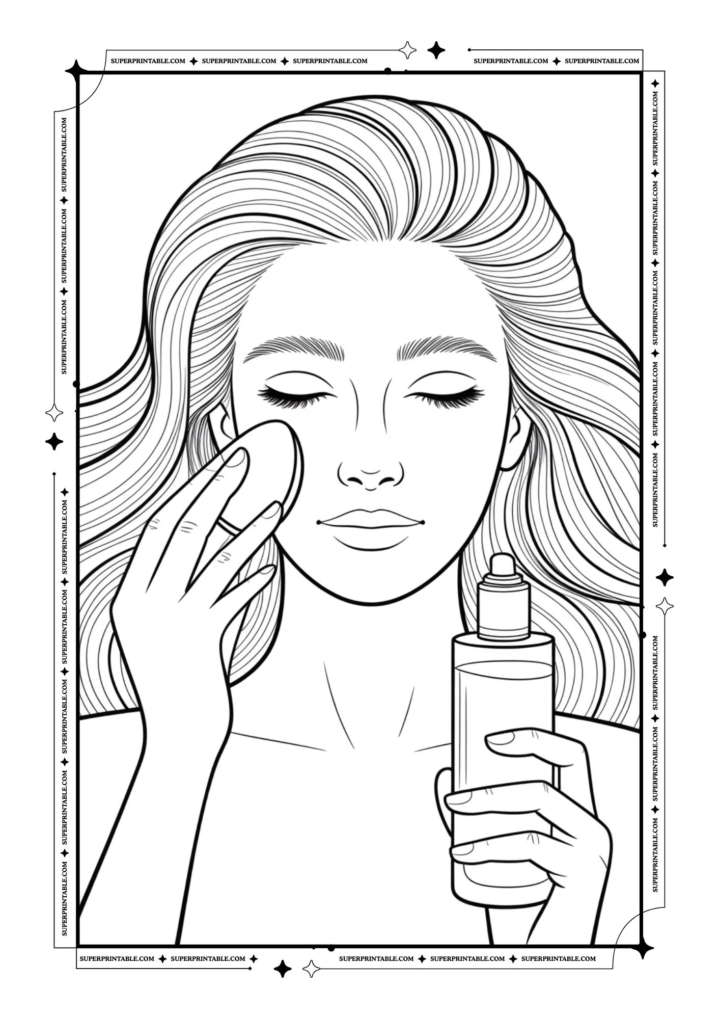 Make Up Coloring Pages 5