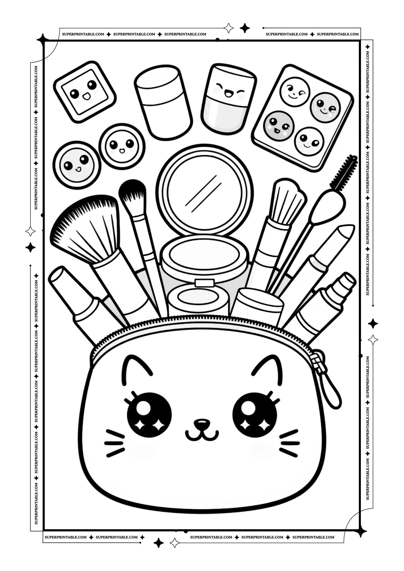 Make Up Coloring Pages 9