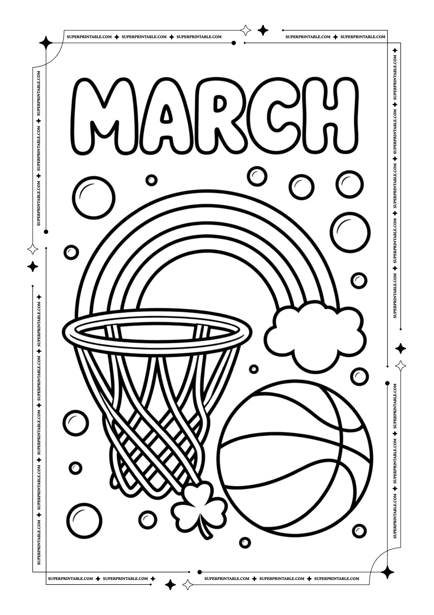 March Coloring Pages 2
