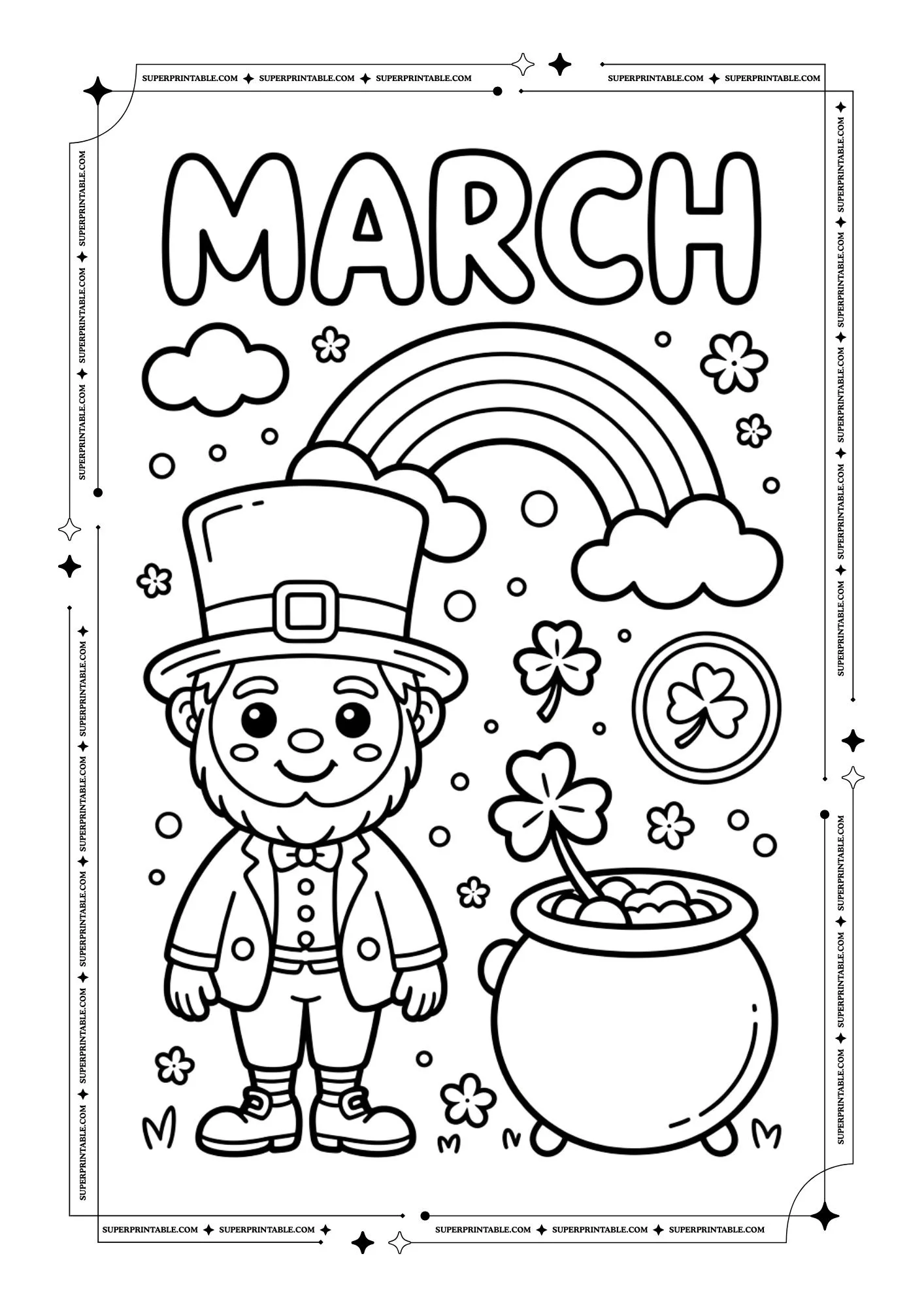March Coloring Pages 3
