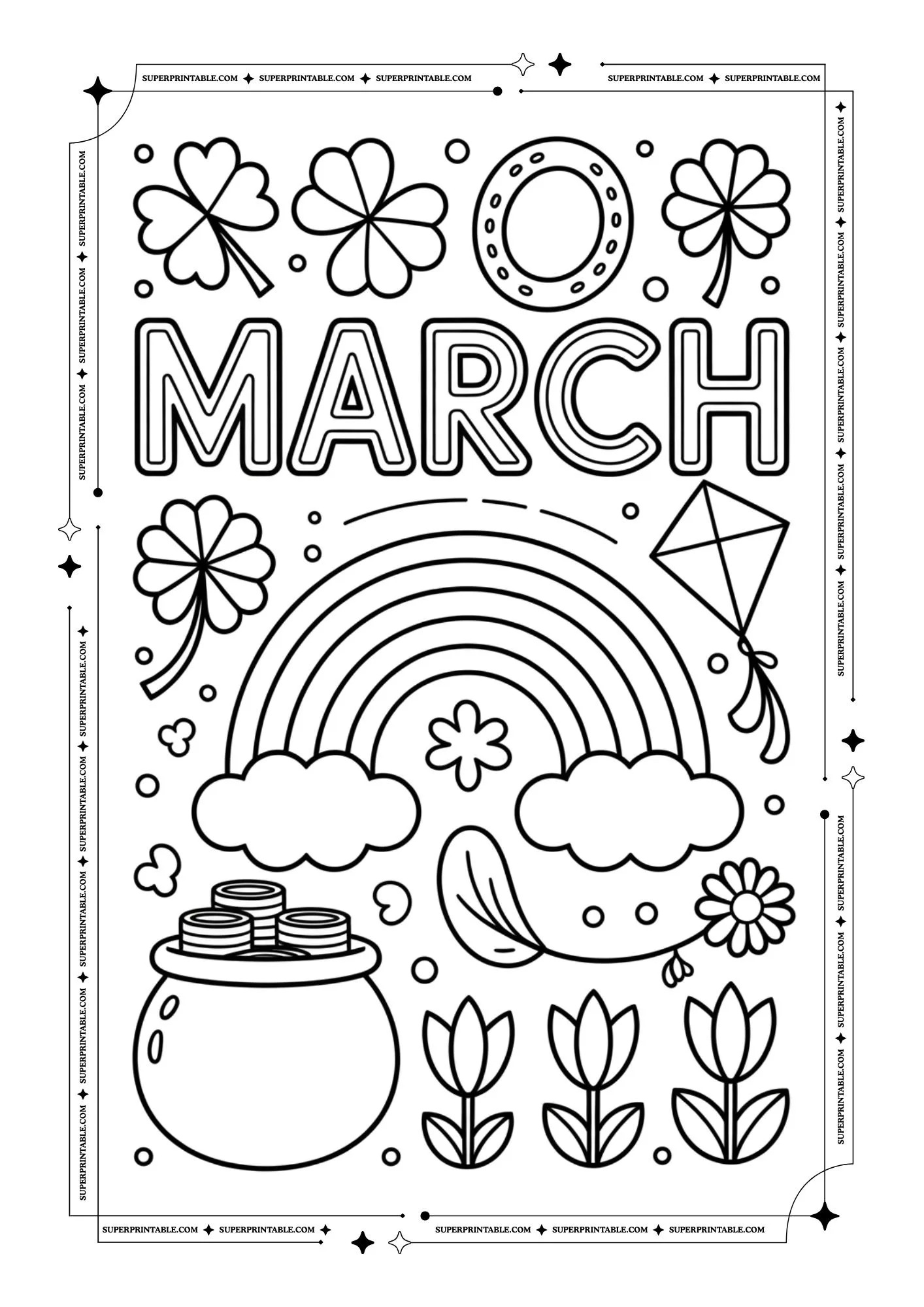 March Coloring Pages 4
