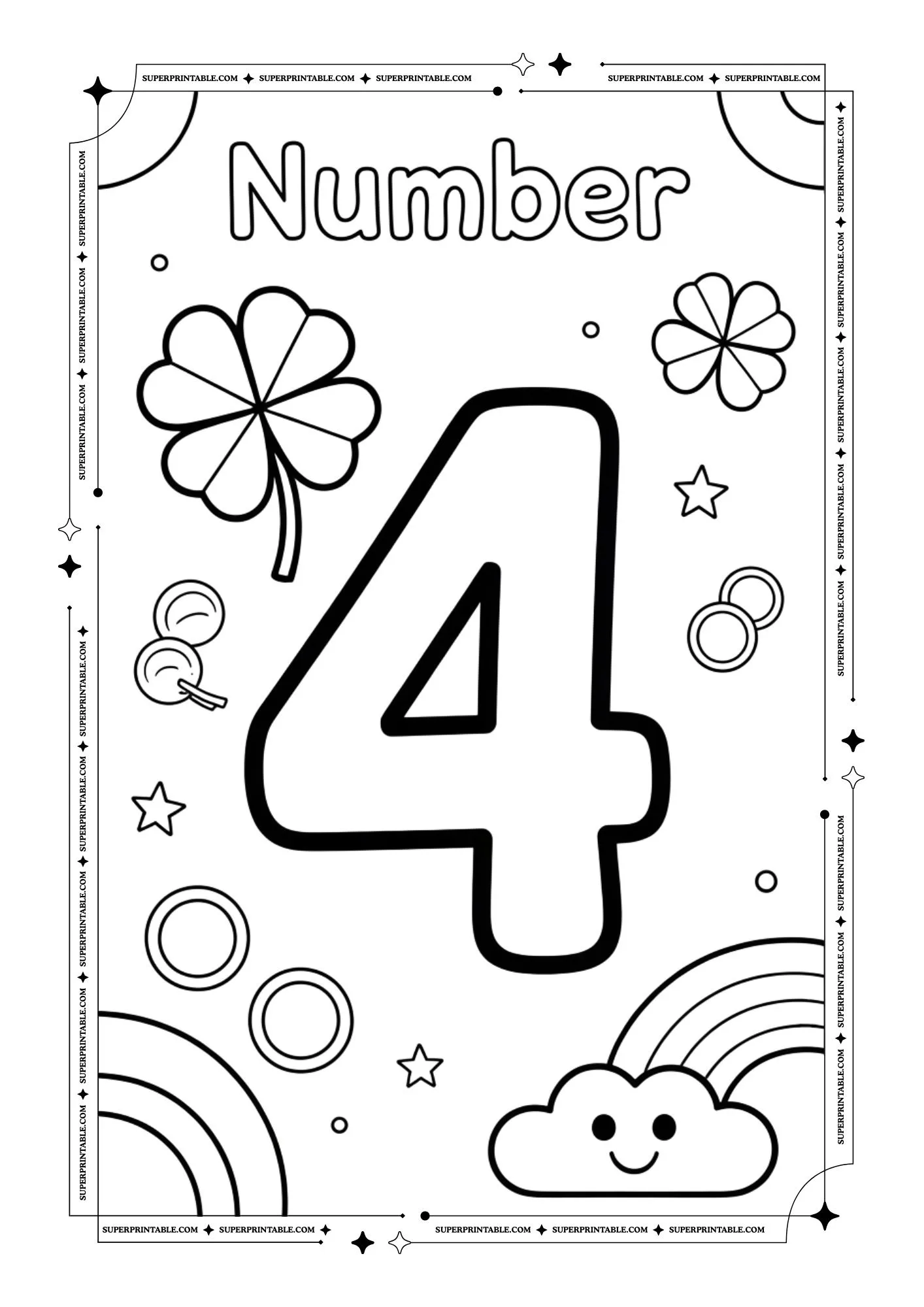 March Numbers Coloring Pages 5