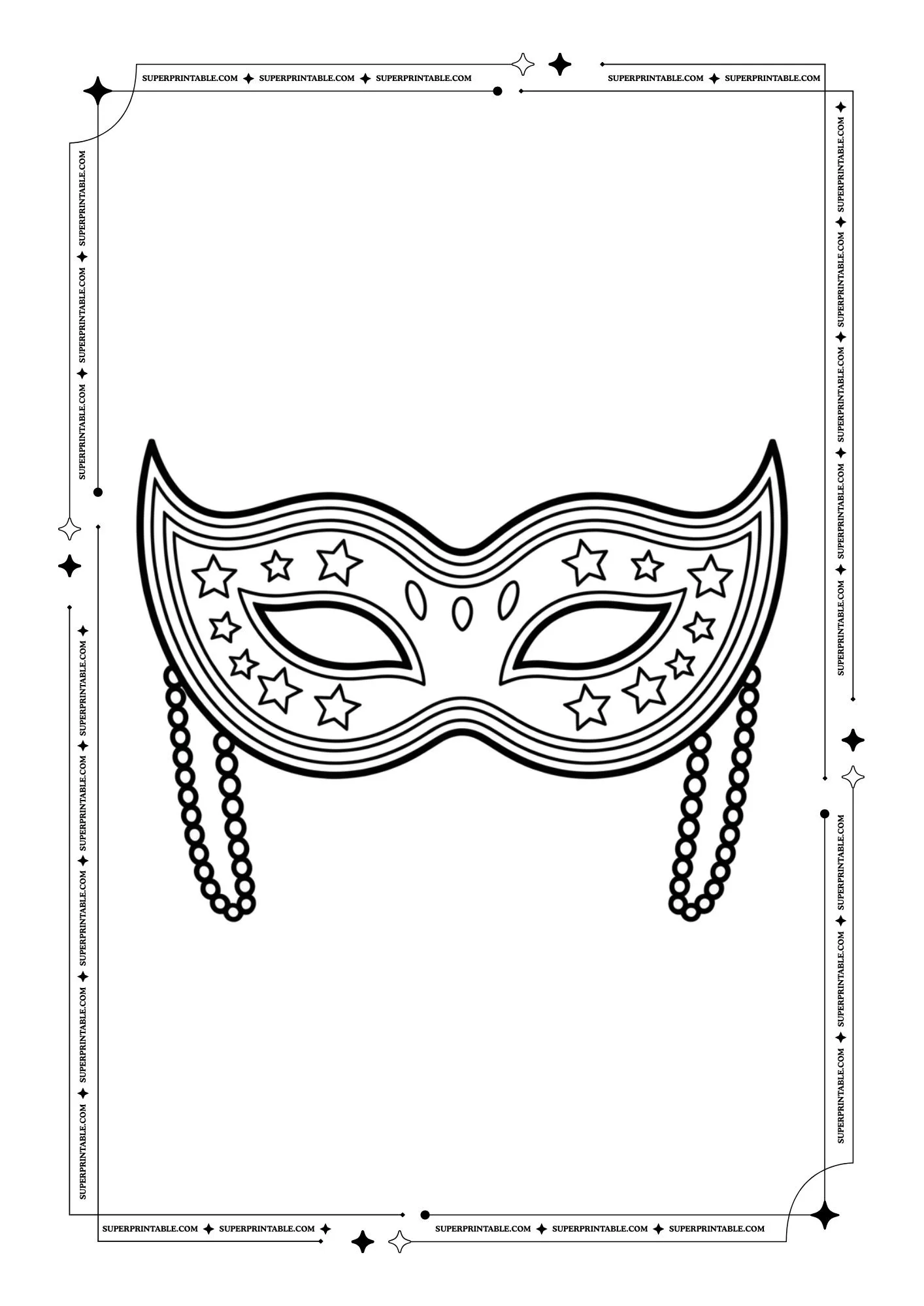 Mask Coloring Pages 1