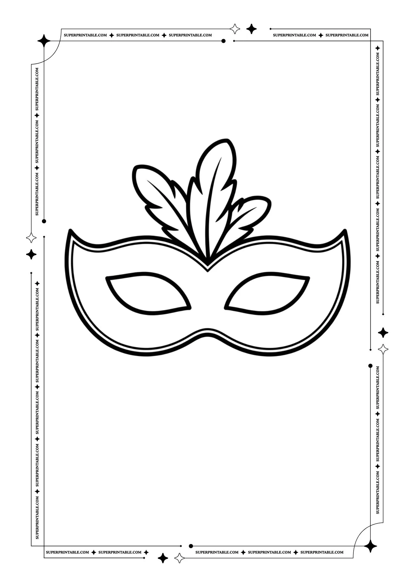 Mask Coloring Pages 2