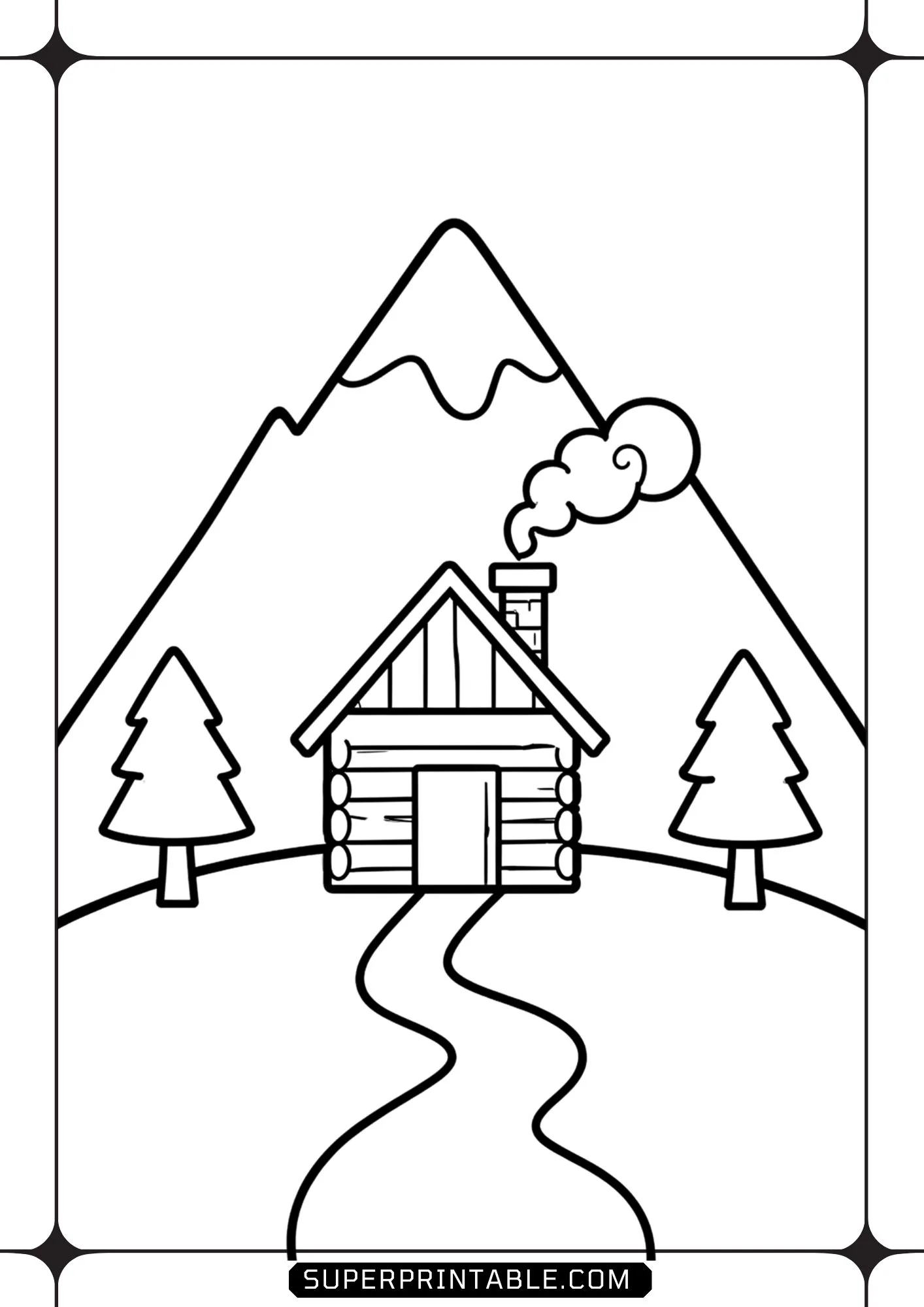 Mountain Lovers Kids Coloring Pages 2