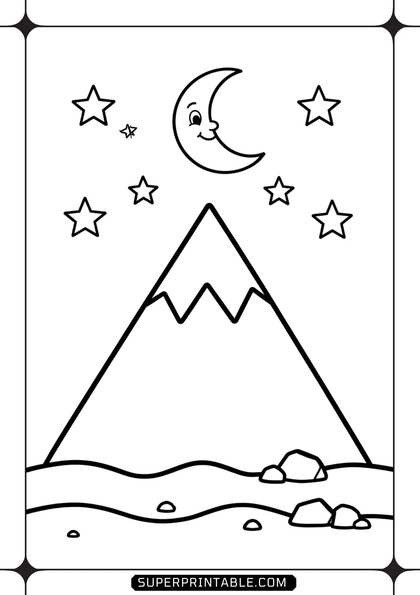 Mountain Lovers Kids Coloring Pages 3