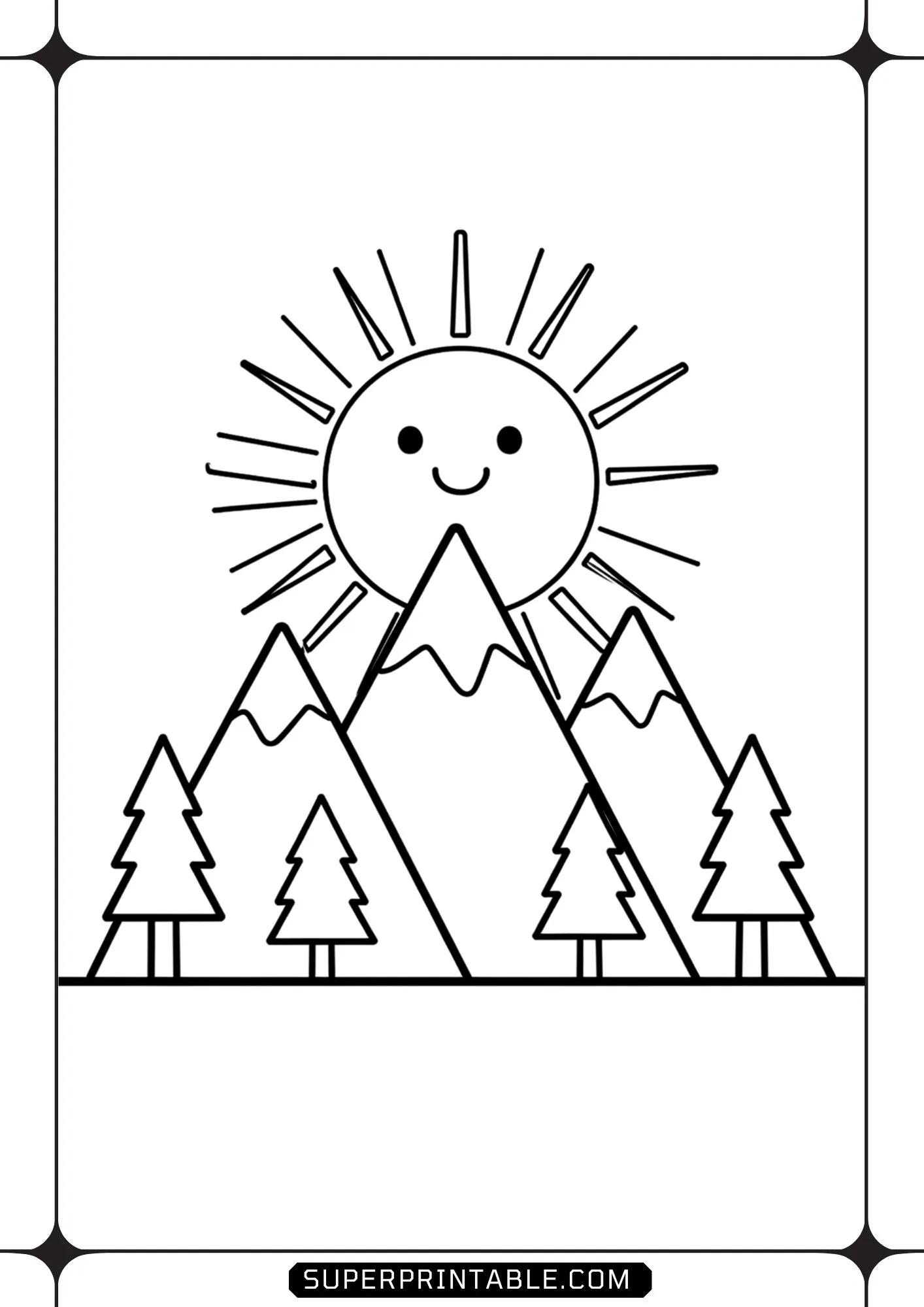 Mountain Lovers Kids Coloring Pages 5