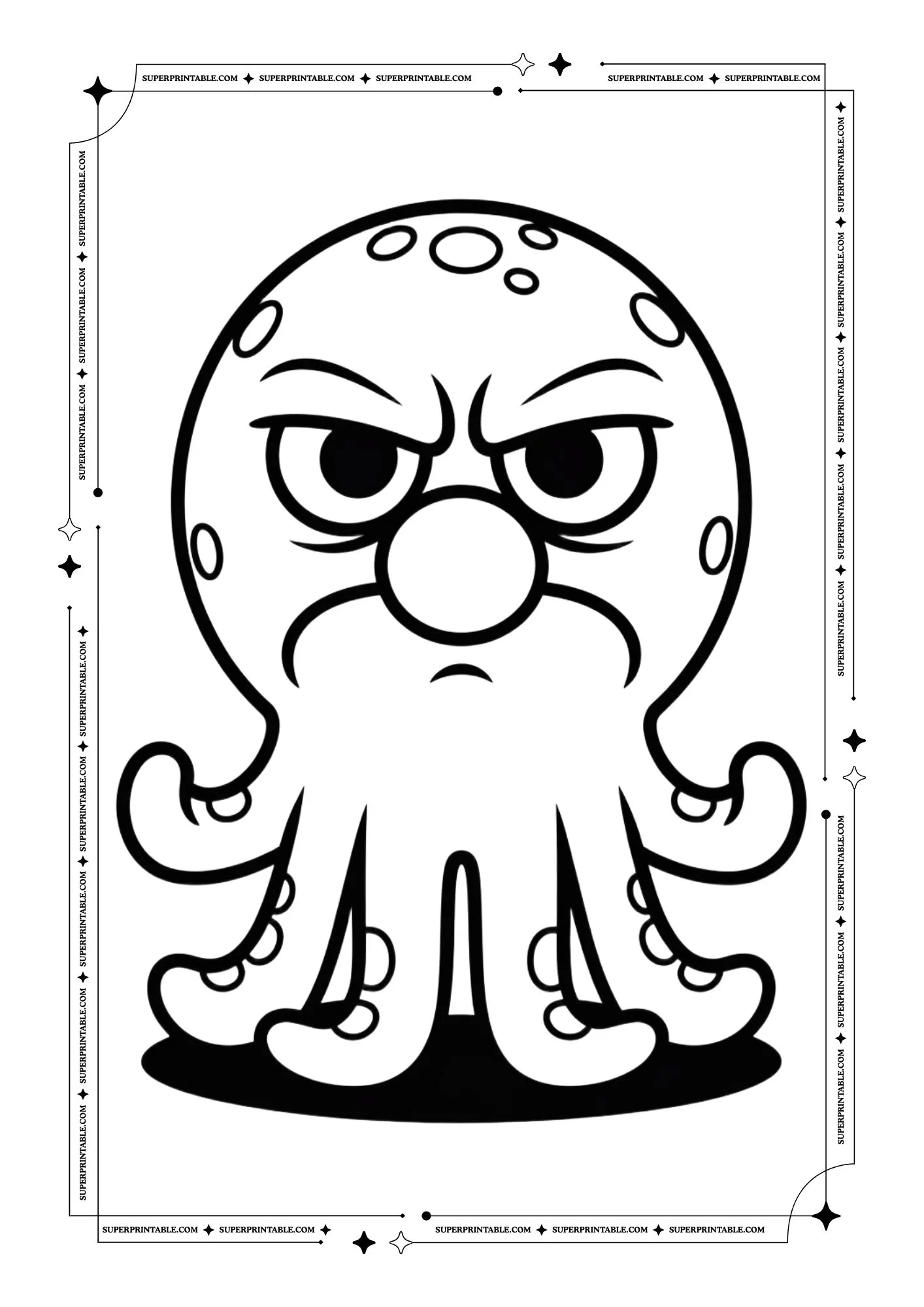 Mr. Sponge Funny Coloring Pages 1