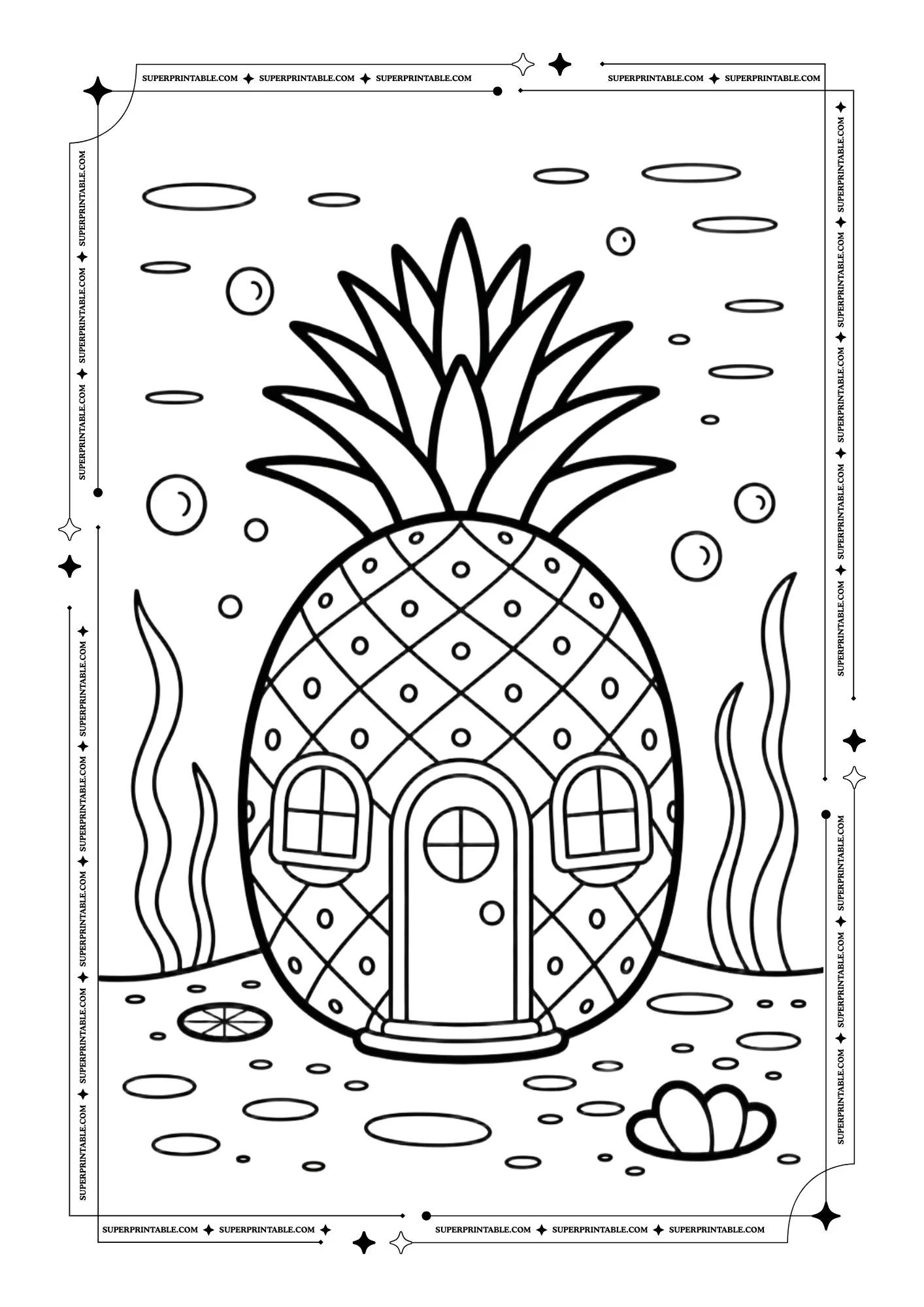 Mr. Sponge Funny Coloring Pages 4