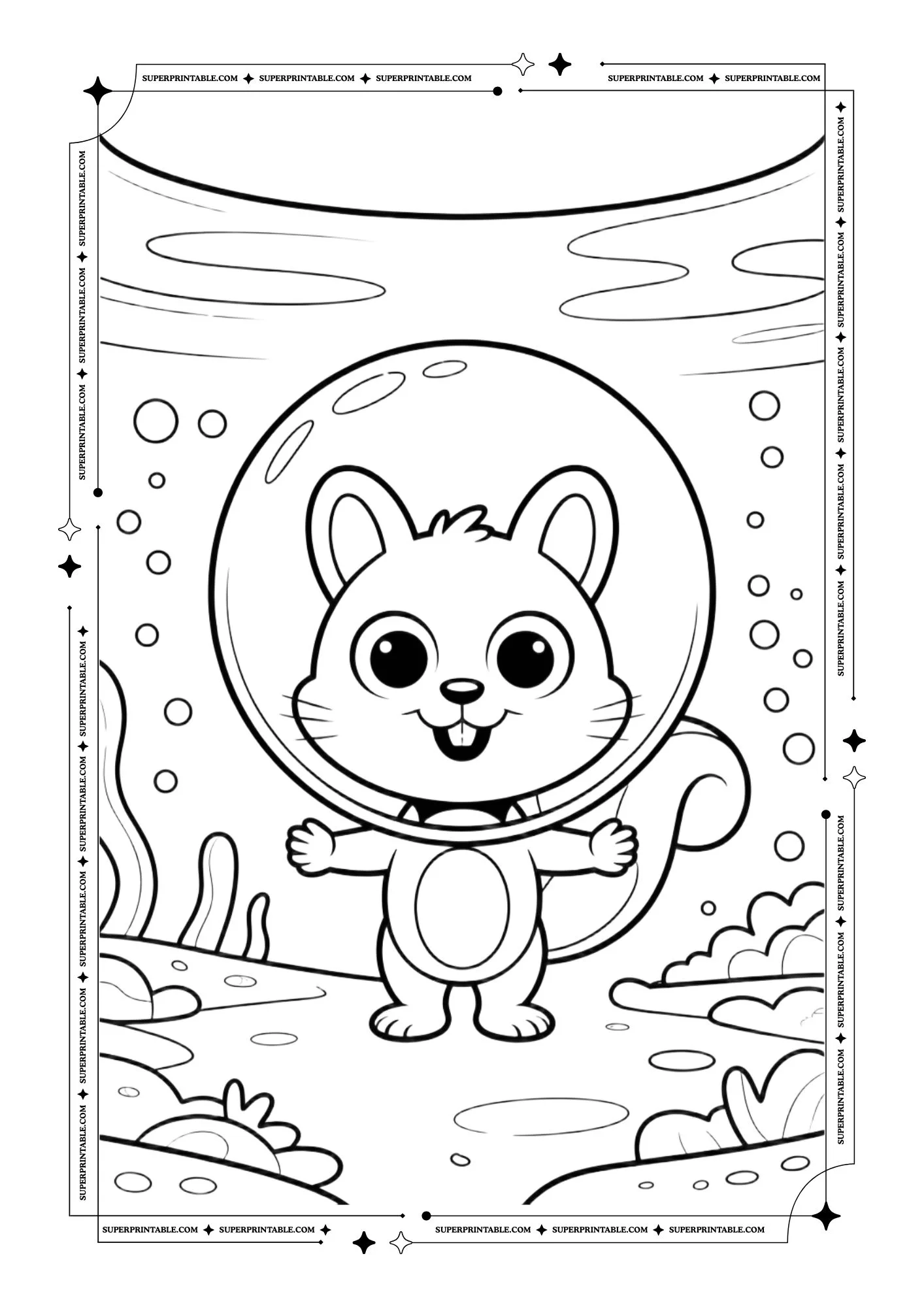 Mr. Sponge Funny Coloring Pages 6