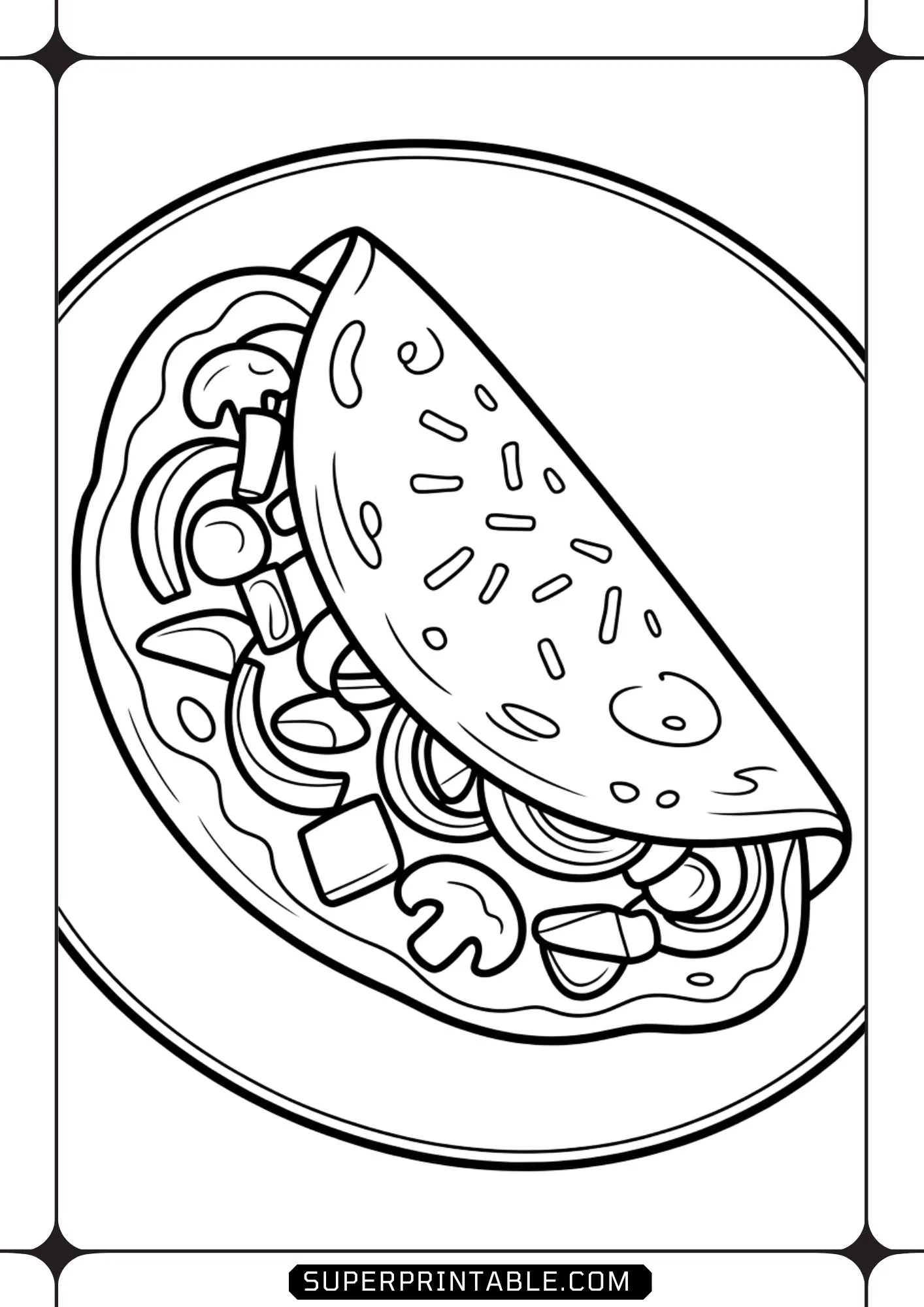 Omelet Coloring Pages 10