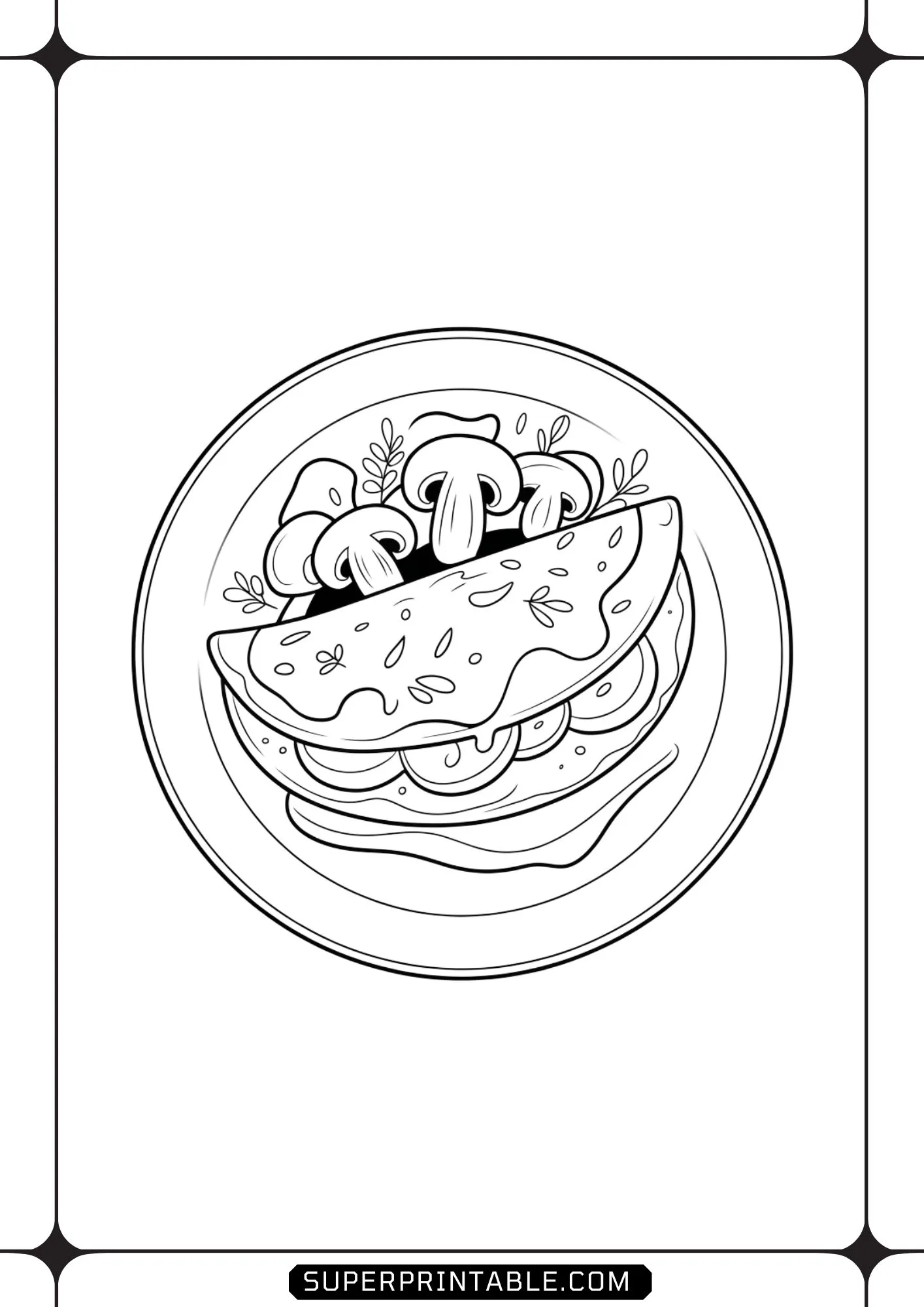 Omelet Coloring Pages 7