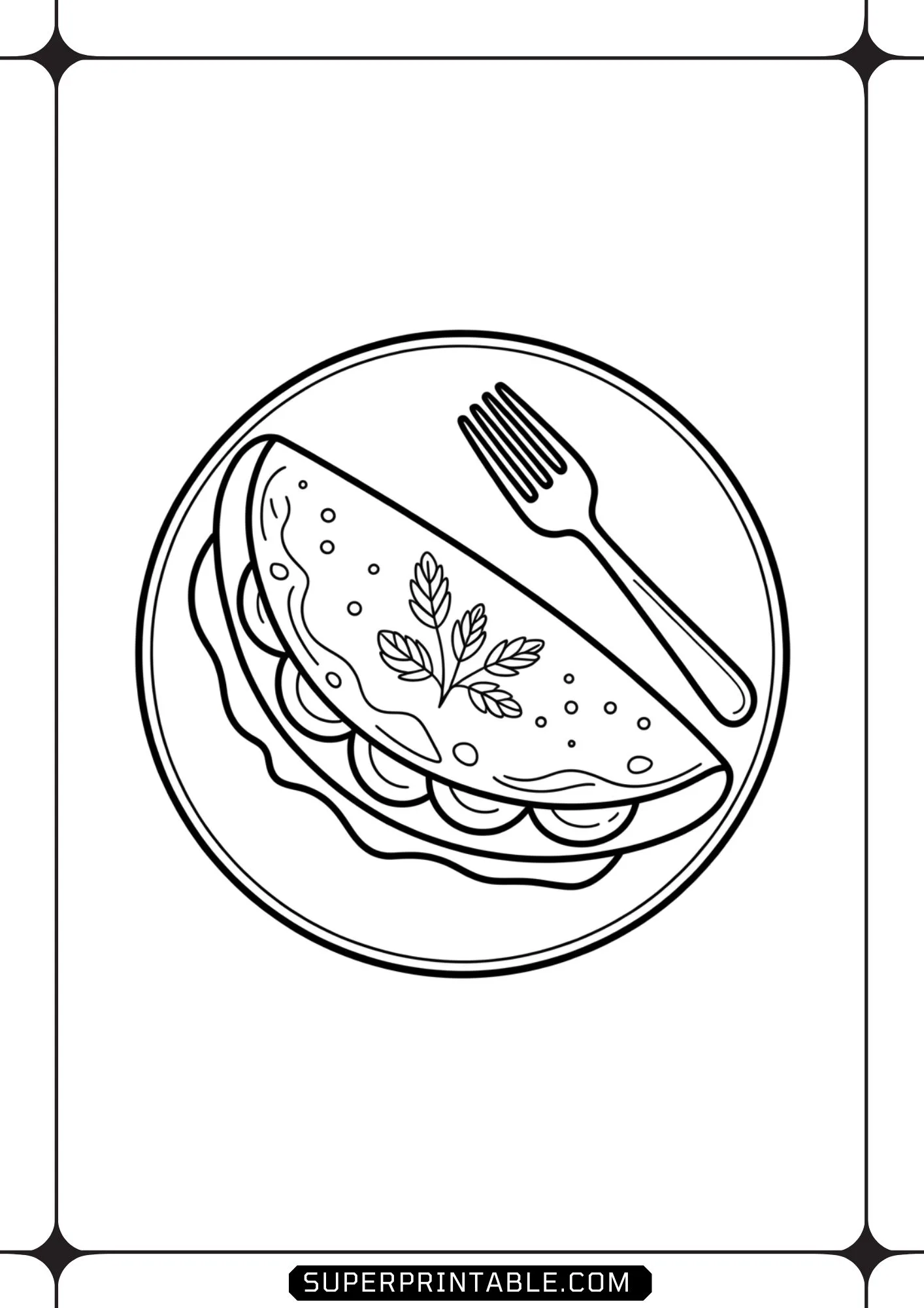 Omelet Coloring Pages 9