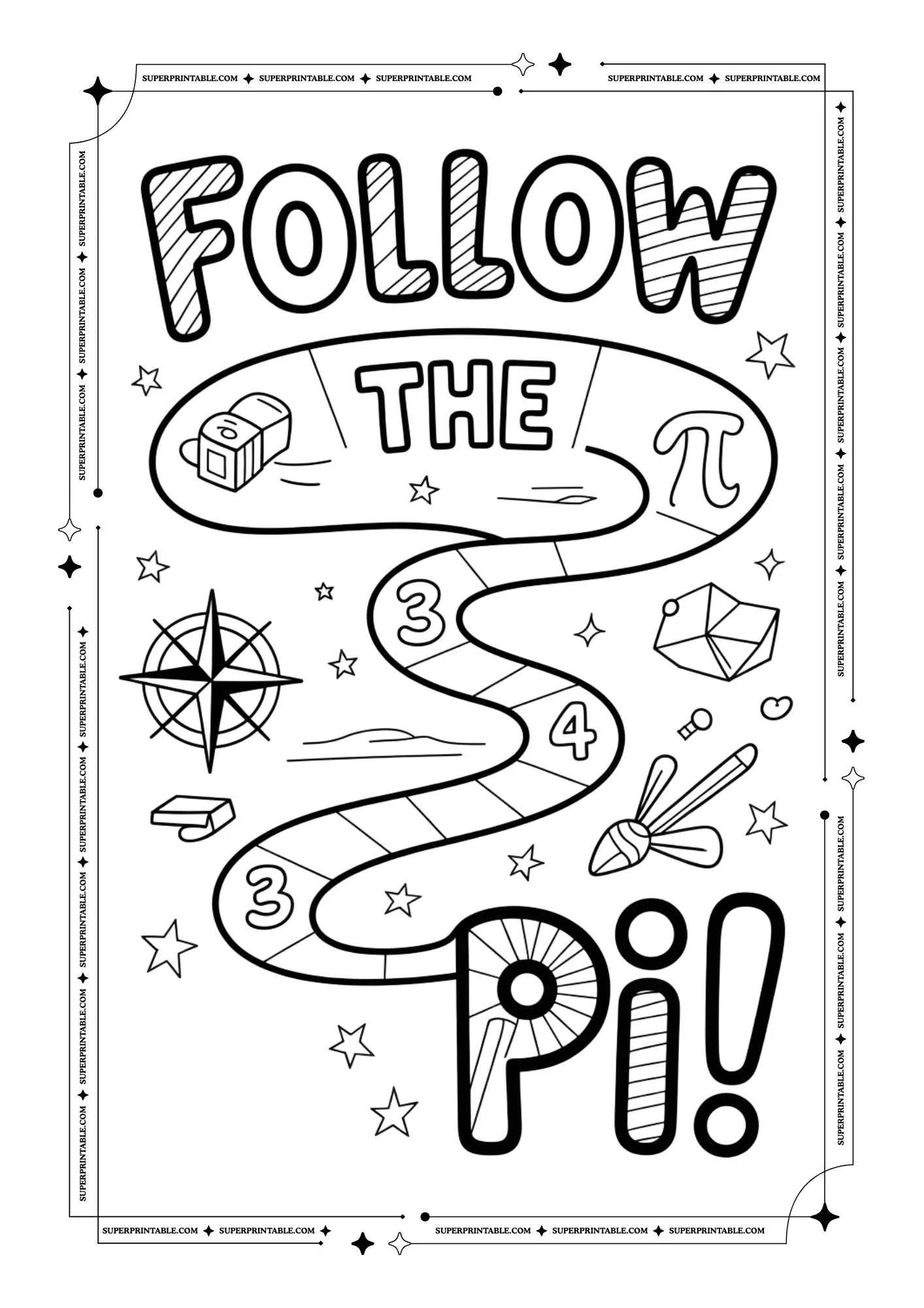 Pi Day Coloring Pages 1