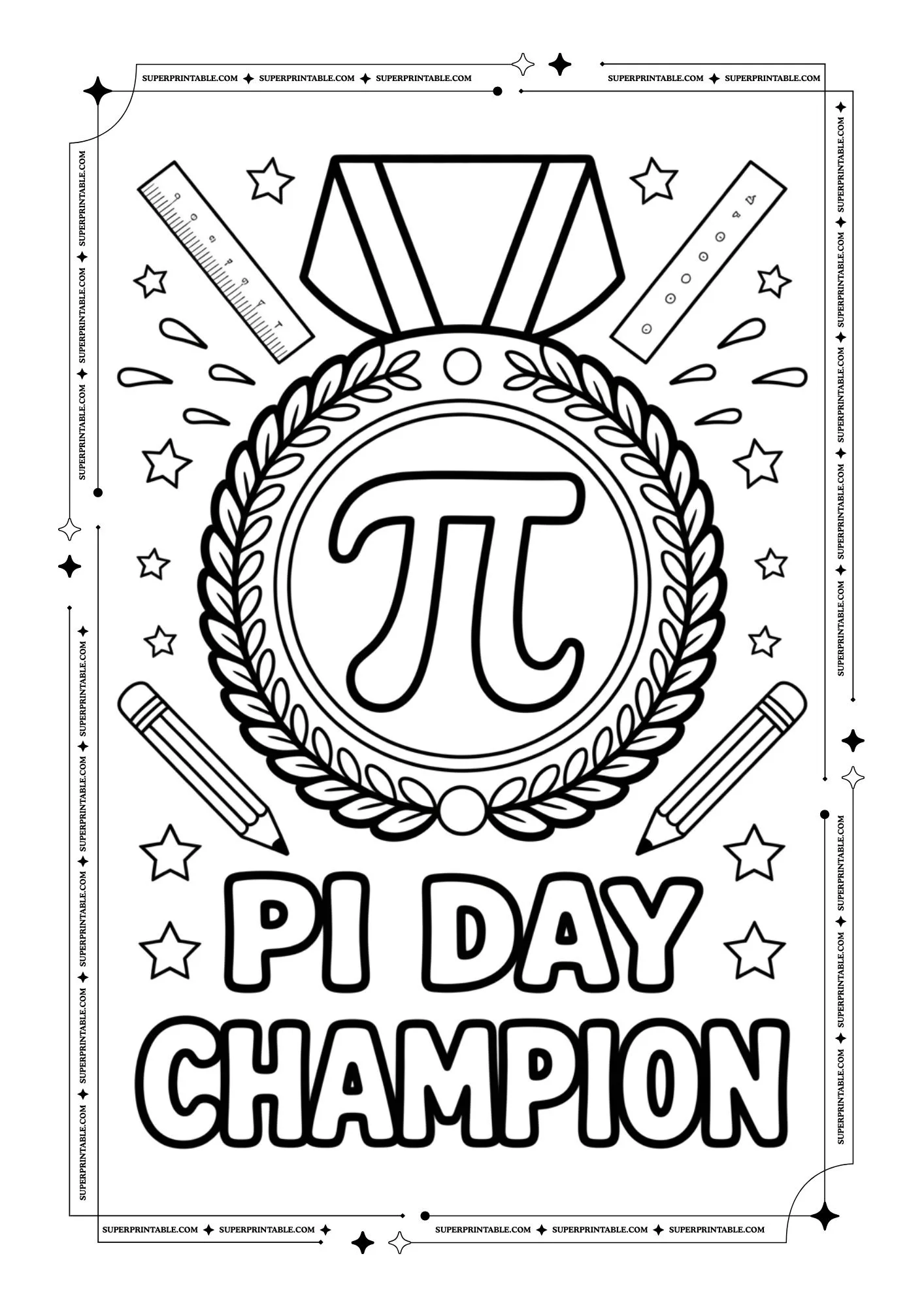 Pi Day Coloring Pages 2