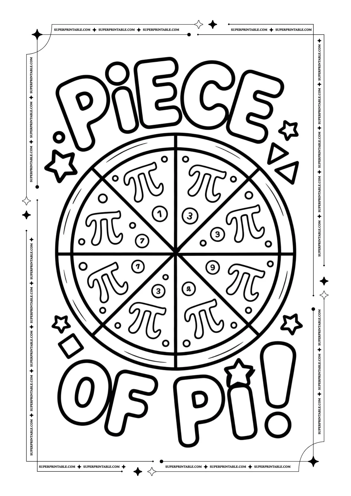 Pi Day Coloring Pages 5