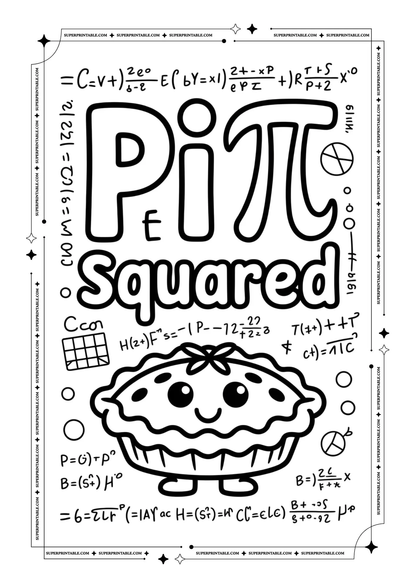 Pi Day Coloring Pages 7