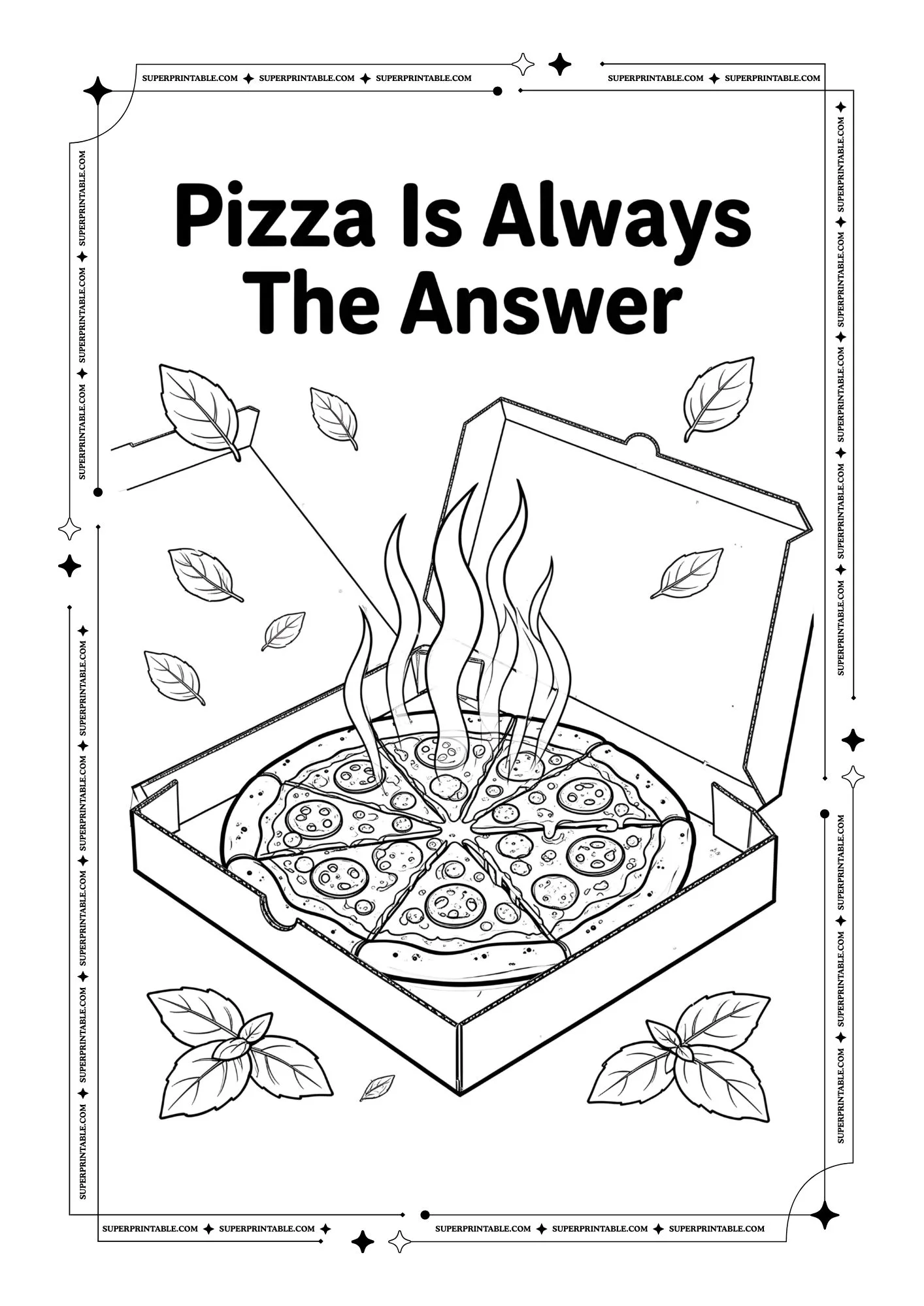 Pizza Coloring Pages 01