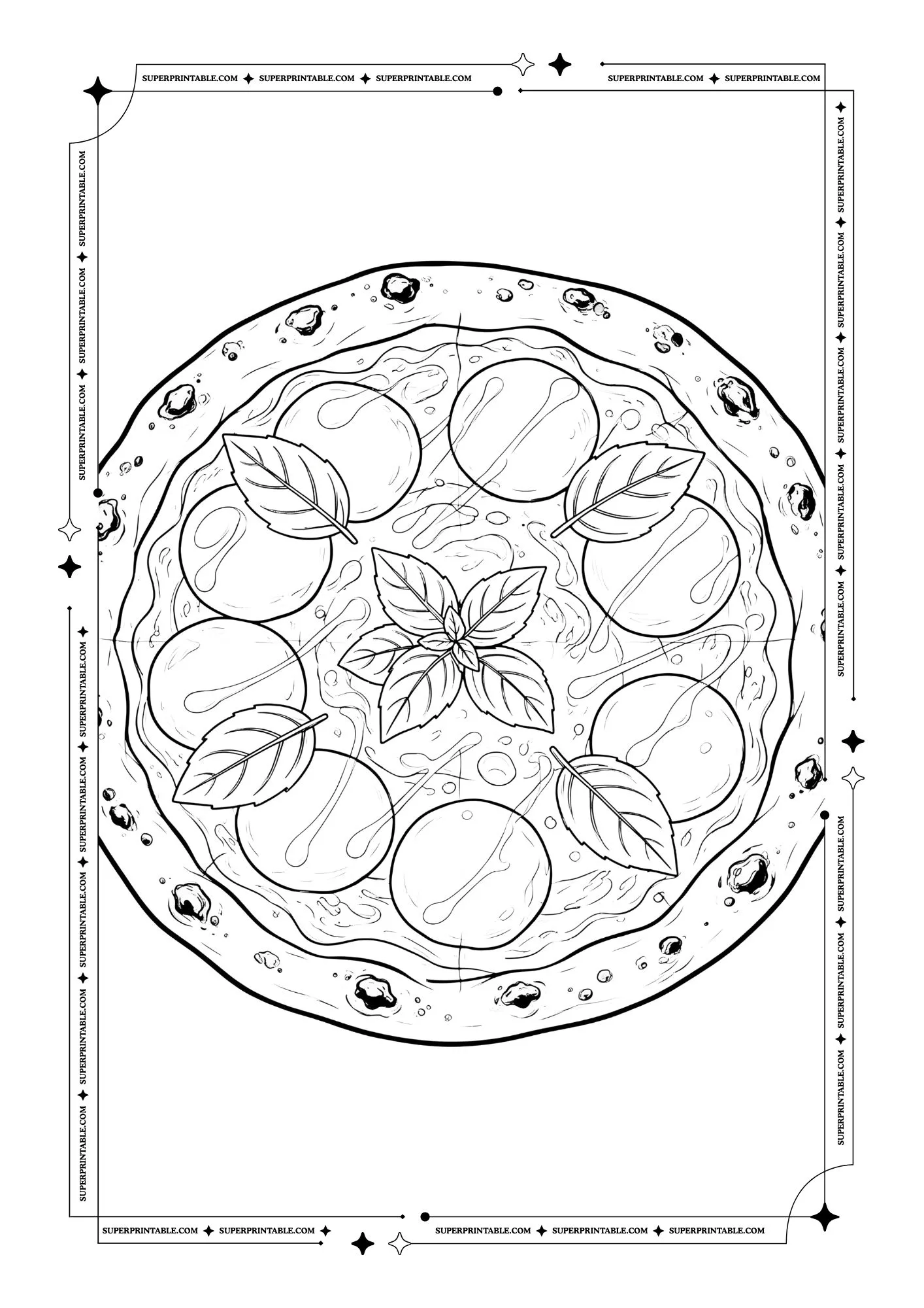 Pizza Coloring Pages 10