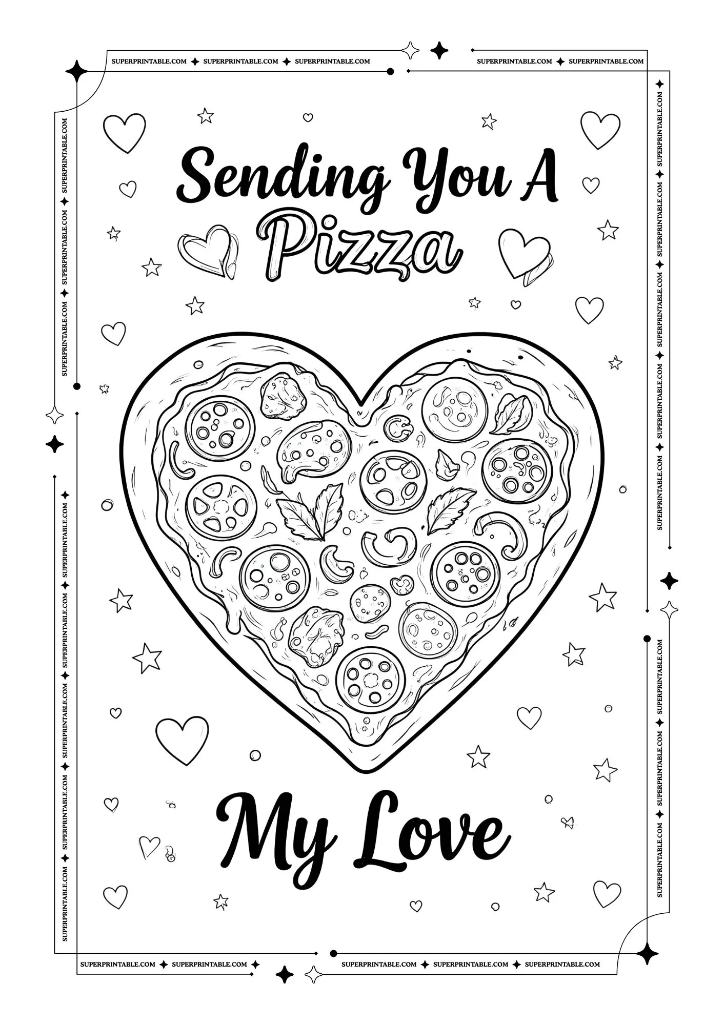 Pizza Coloring Pages 03