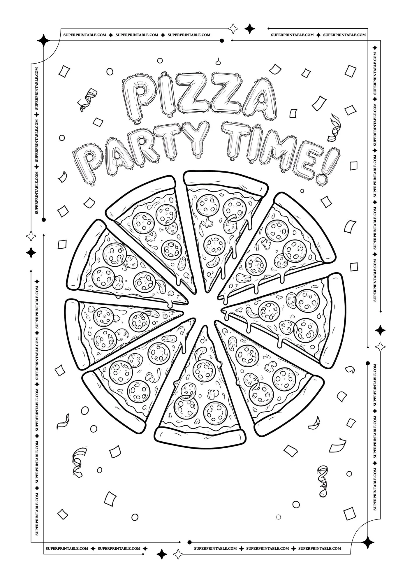 Pizza Coloring Pages 04