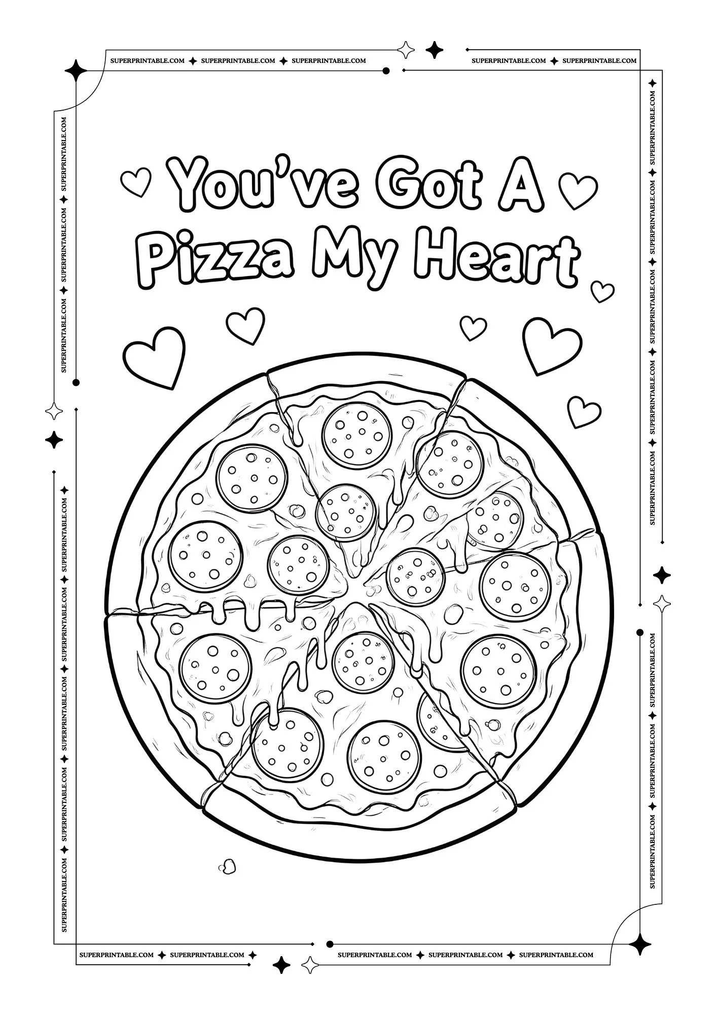 Pizza Coloring Pages 06