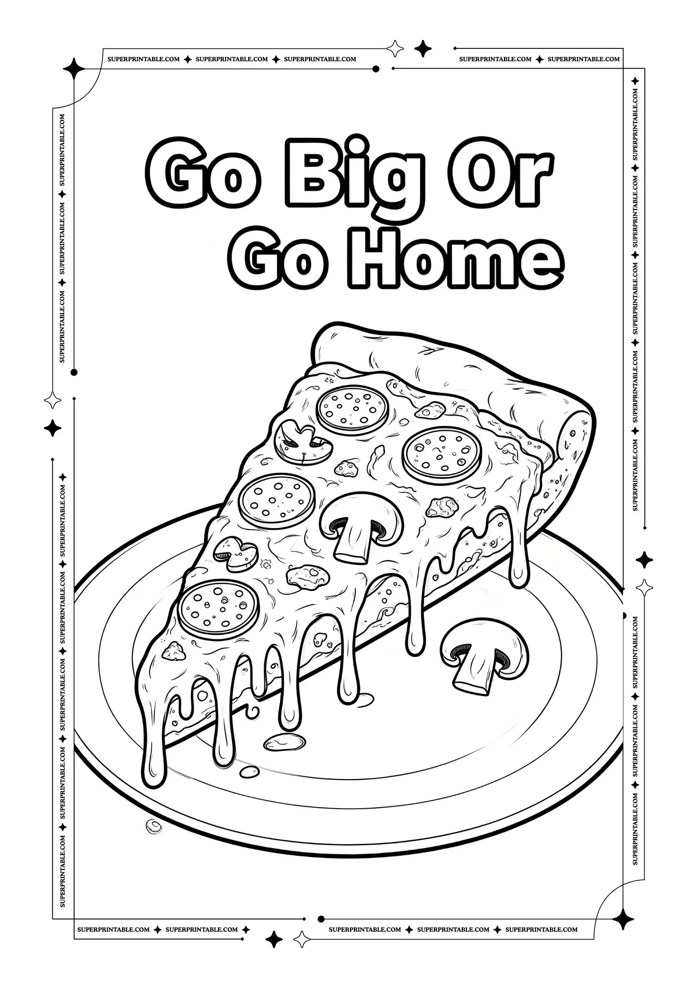Pizza Coloring Pages 08