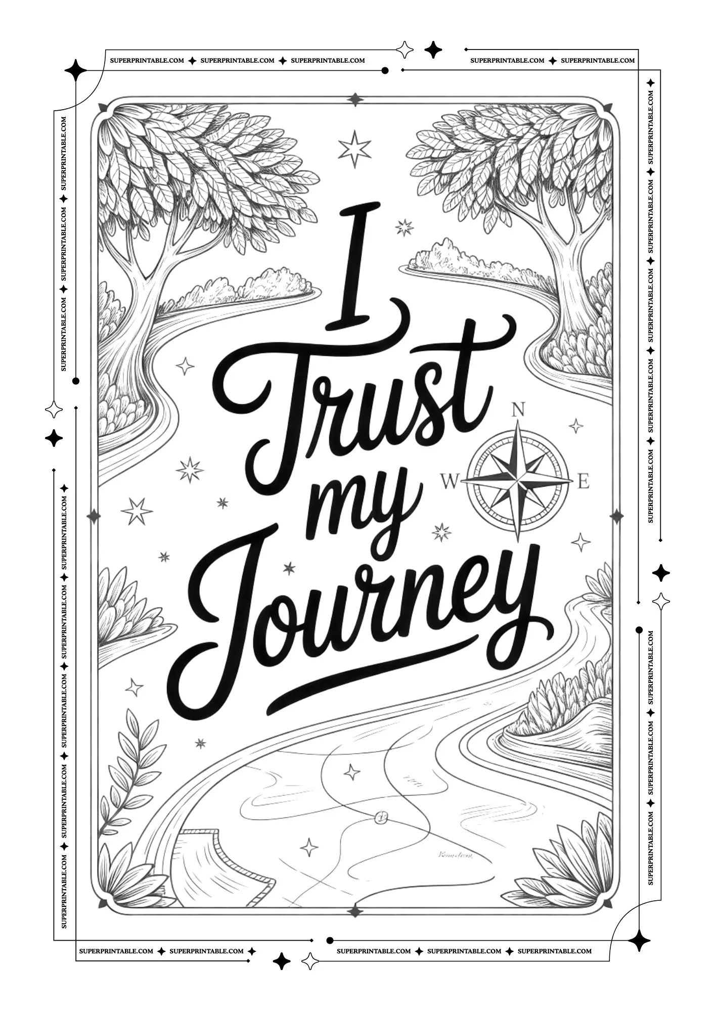 Positive Affirmation Self Esteem Coloring Pages For Adults 2