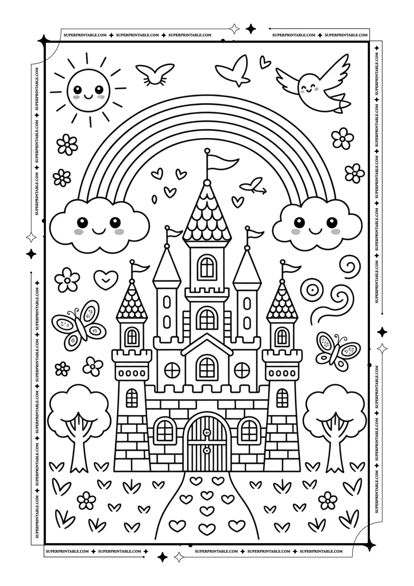 Rainbow Coloring Pages 5