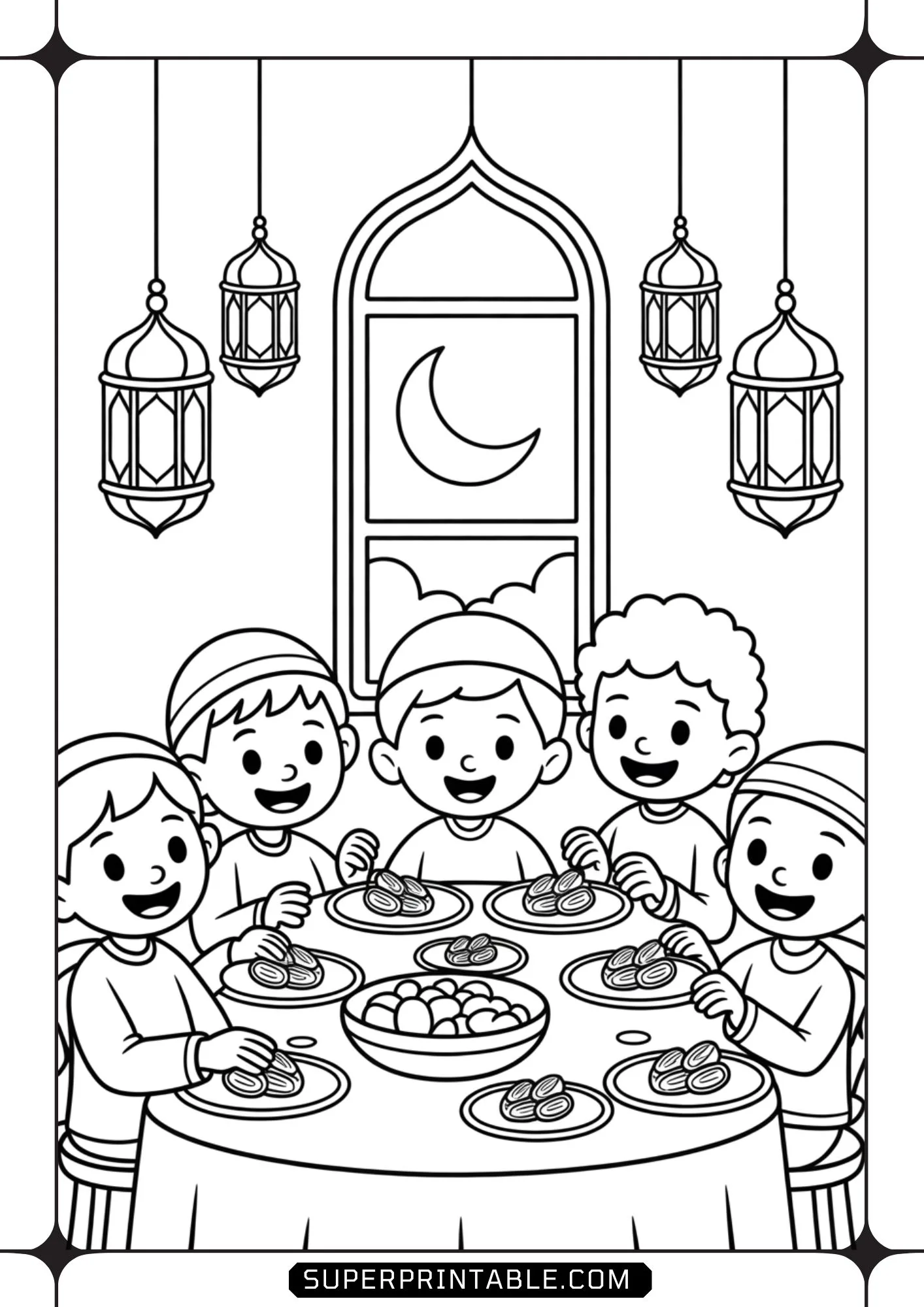 Ramadan Kareem Coloring Pages 01